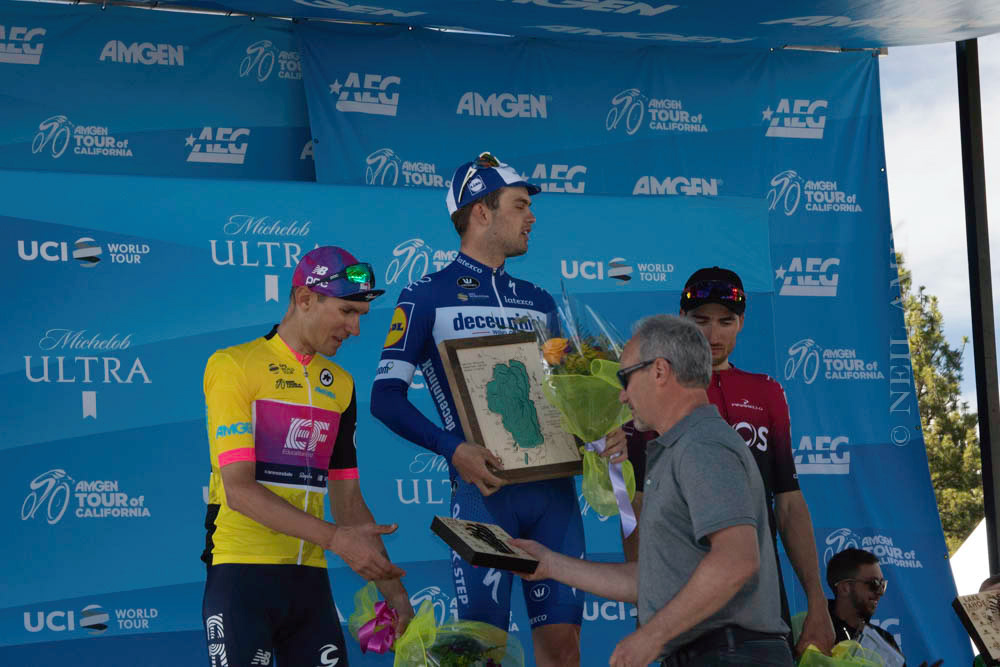 Tour of California- The podium.  Stage M5, Ventura