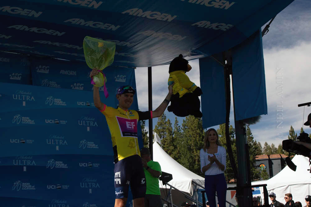 Tour of California- The podium.  Stage M5, Ventura
