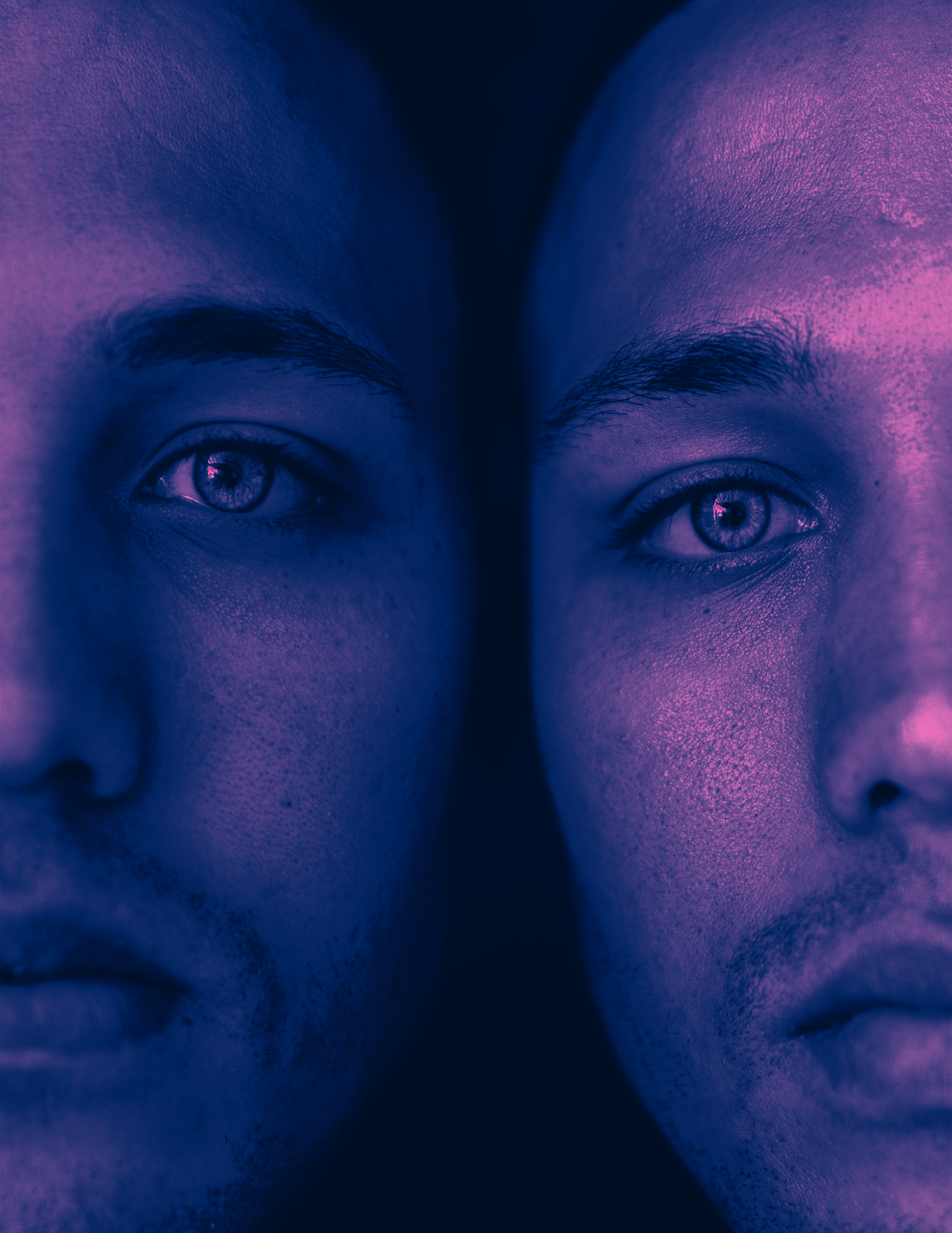 Duo Tone Poster - "Twins"