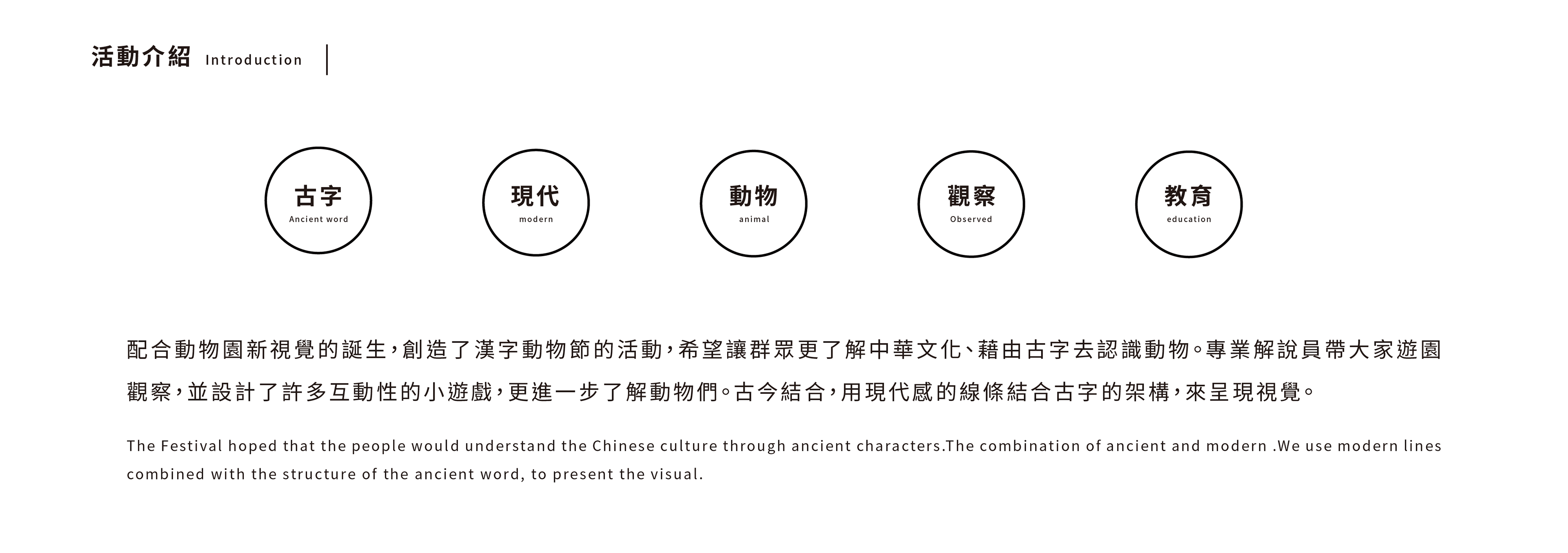 Tu Hao Wei Chinese Character Festival 台北市立動物園 漢字動物節