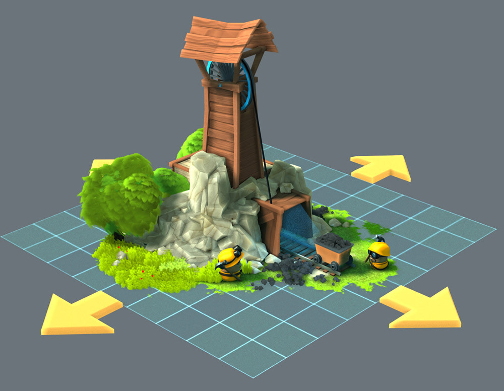Stylized final model. (3D is not mine)