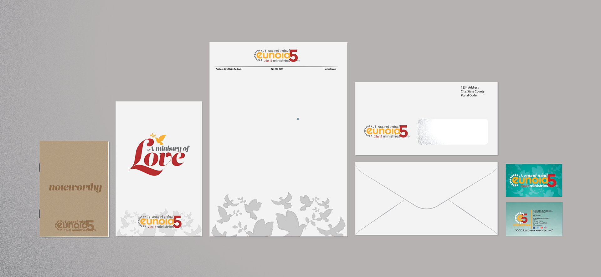 The transition from a simple logo to stationary needed to embody the same emotion.s