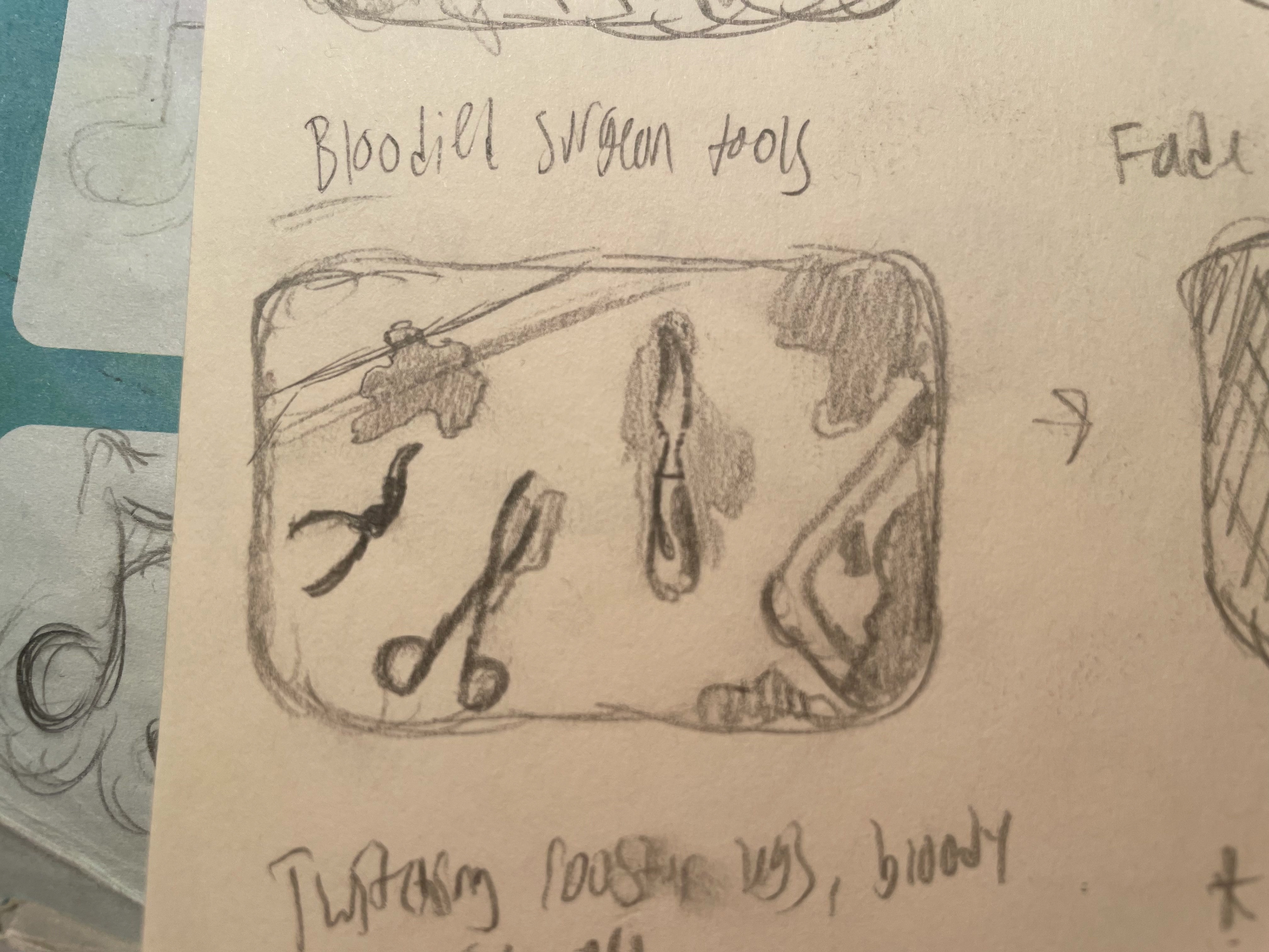 Bloodied tool
