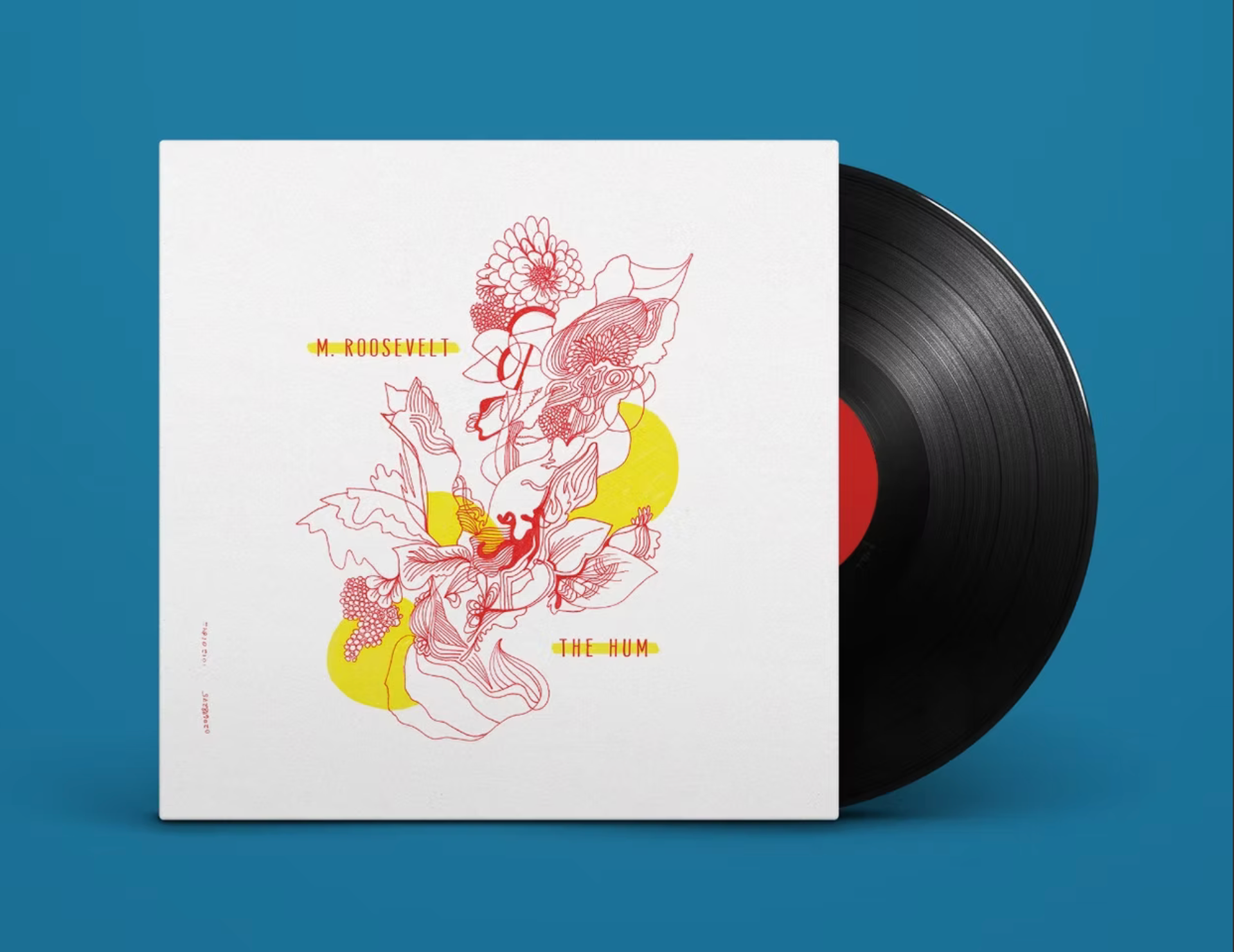 Jacket (Front): The band wanted to use a piece of art from Sarah King on their album cover, but were otherwise open to any design ideas I might have. I decided to use the image in its entirety on the cover, and balanced the diagonal flow of the art with the text. 