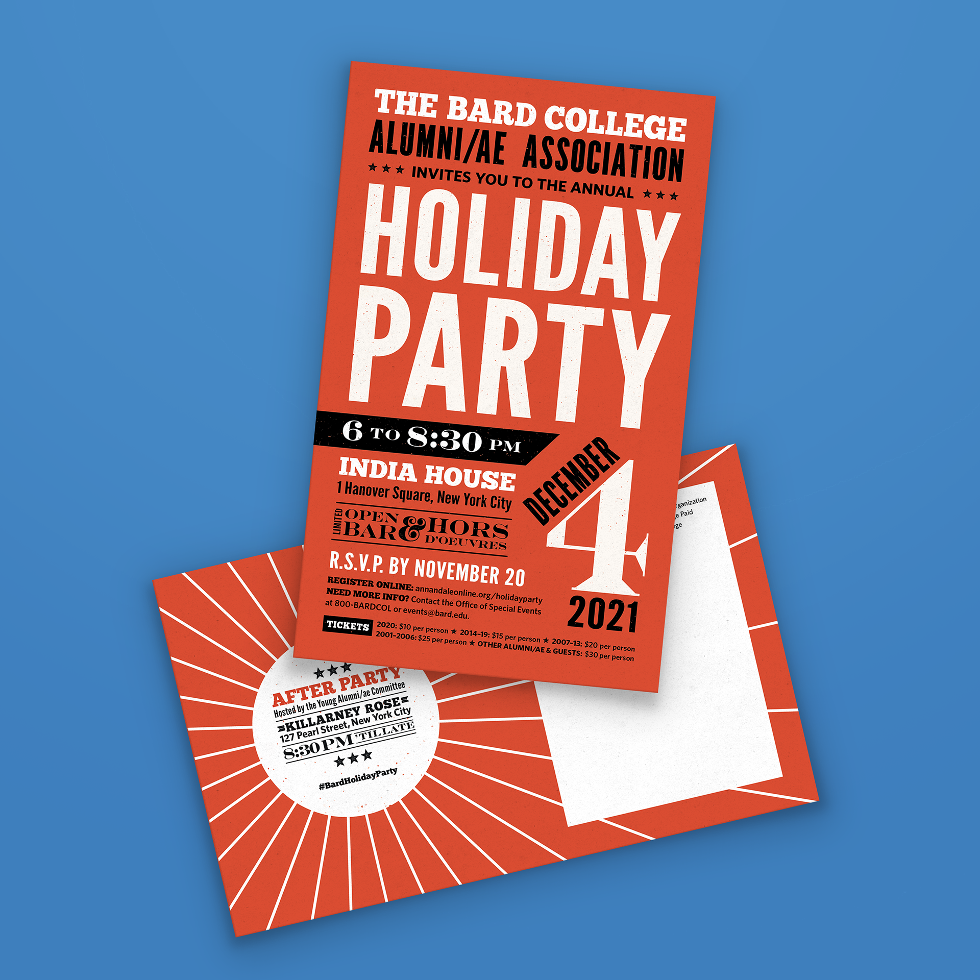 Holiday Party Invitation (Front and Back)
