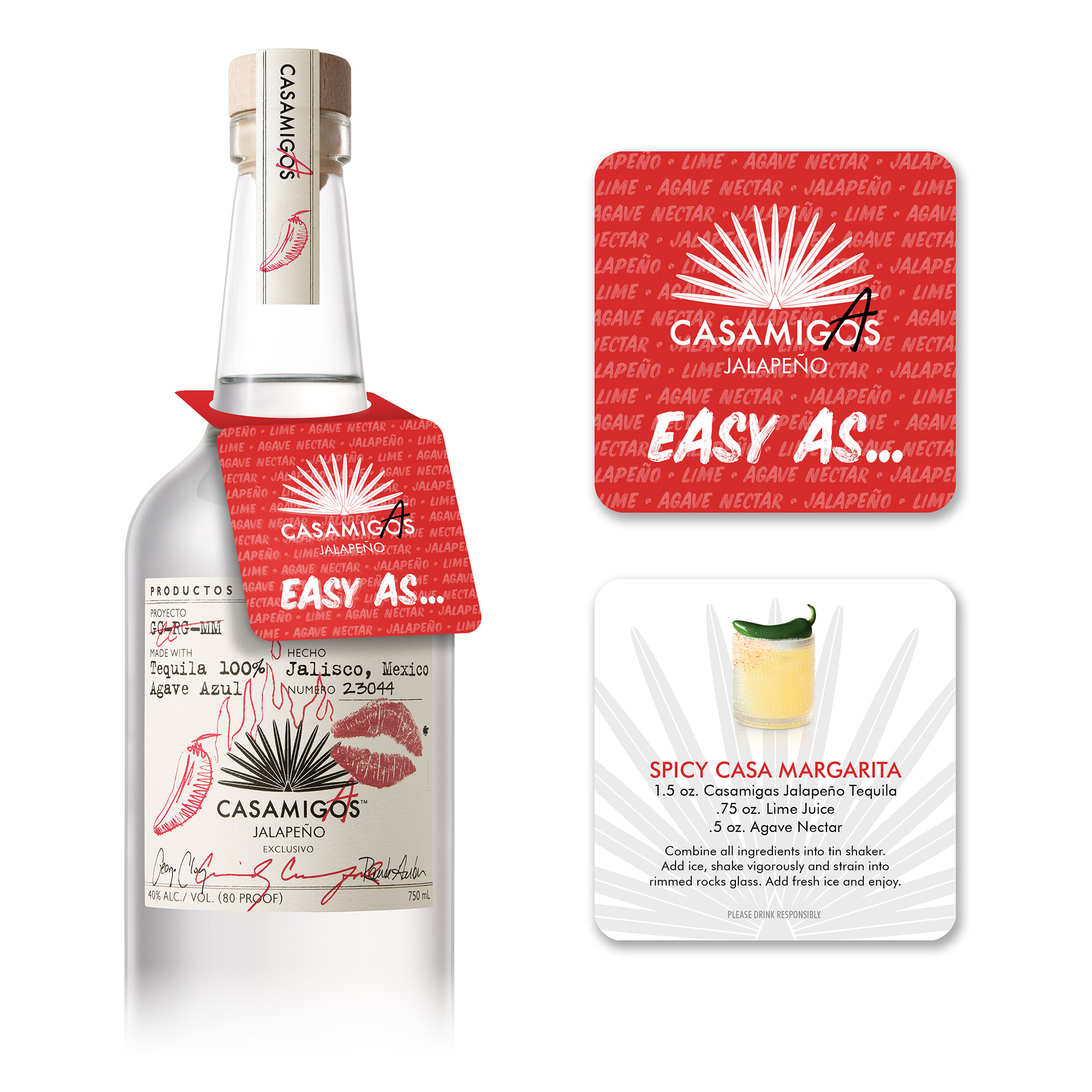 Casamigas Jalapeño "Easy As…" Neck Tag