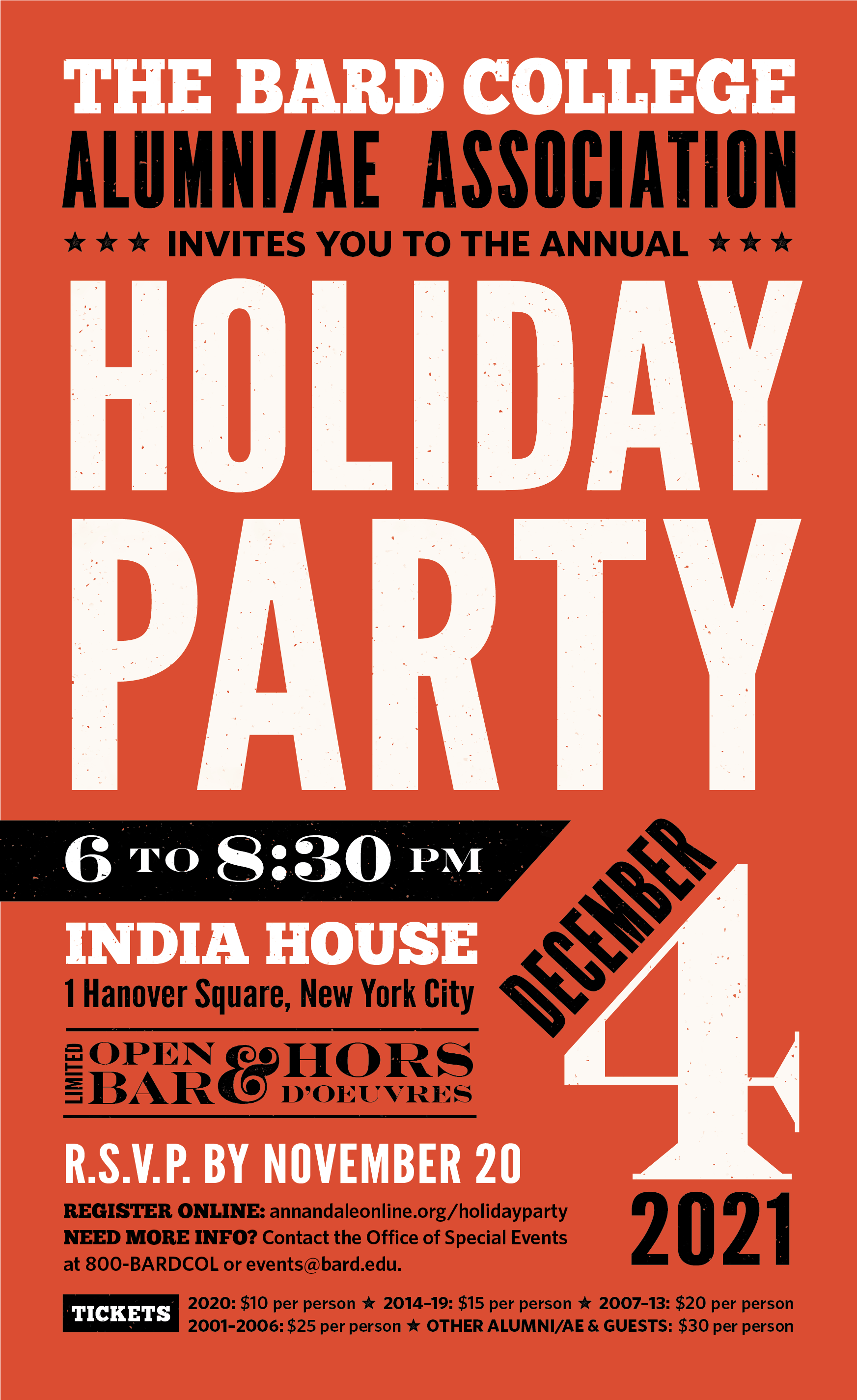 Holiday Party Invitation Close-Up