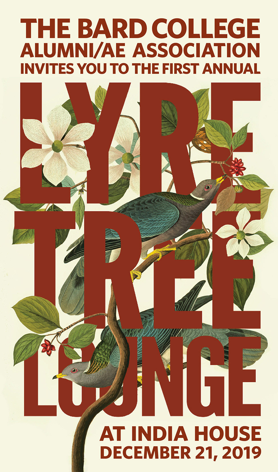 Lyre Tree Lounge Invitation Close-Up