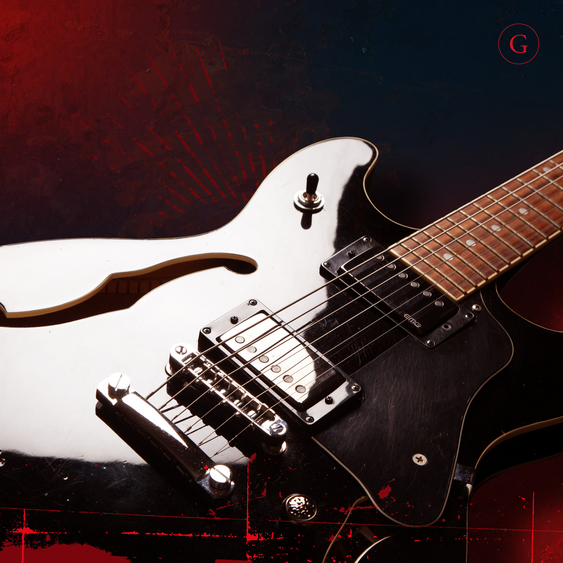 Frankenstein aus mehreren älteren Gitarren. Metallica Tonabnehmer und Detuner – S. Martin