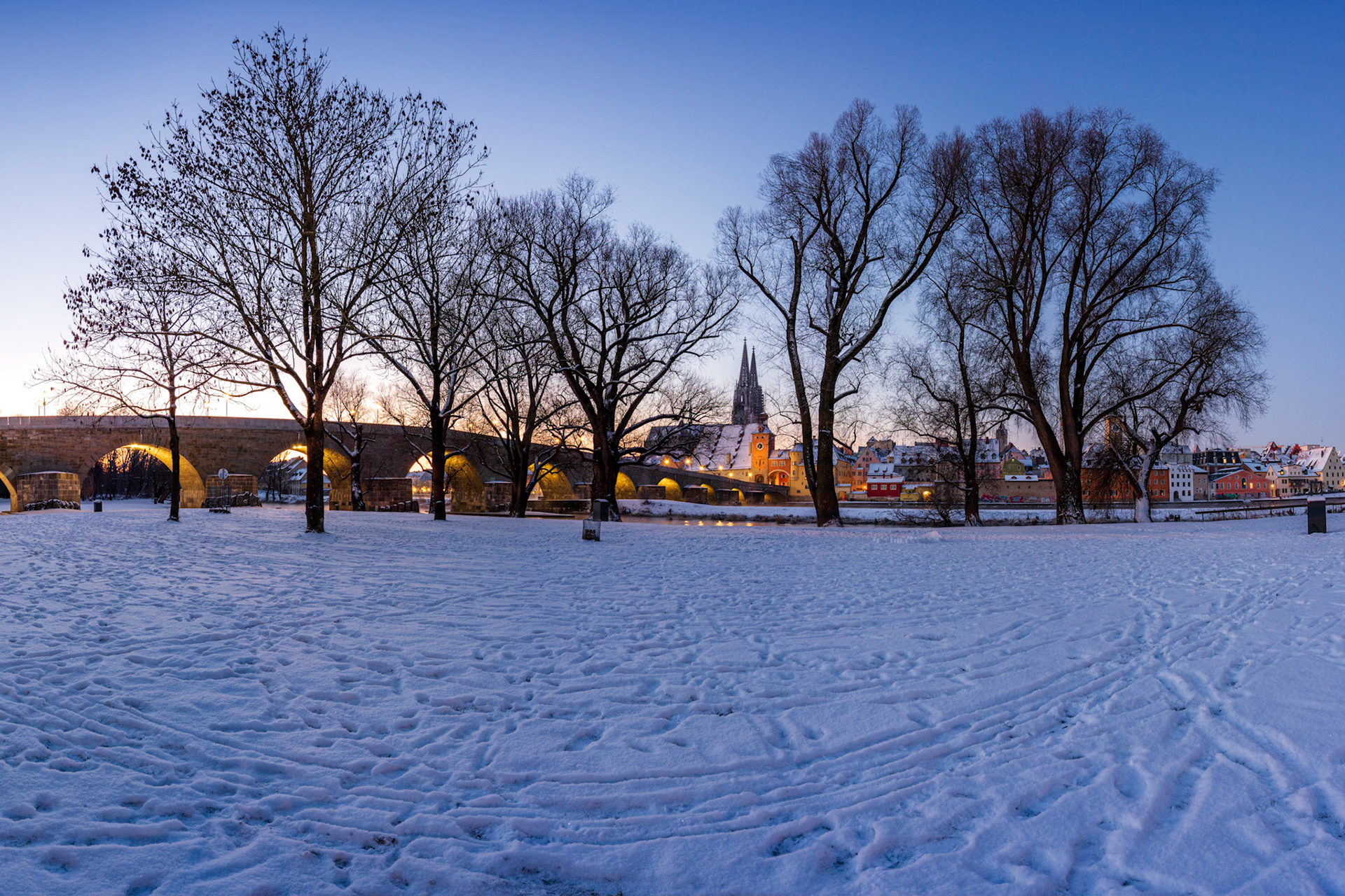 Jahninsel Winterpanorama