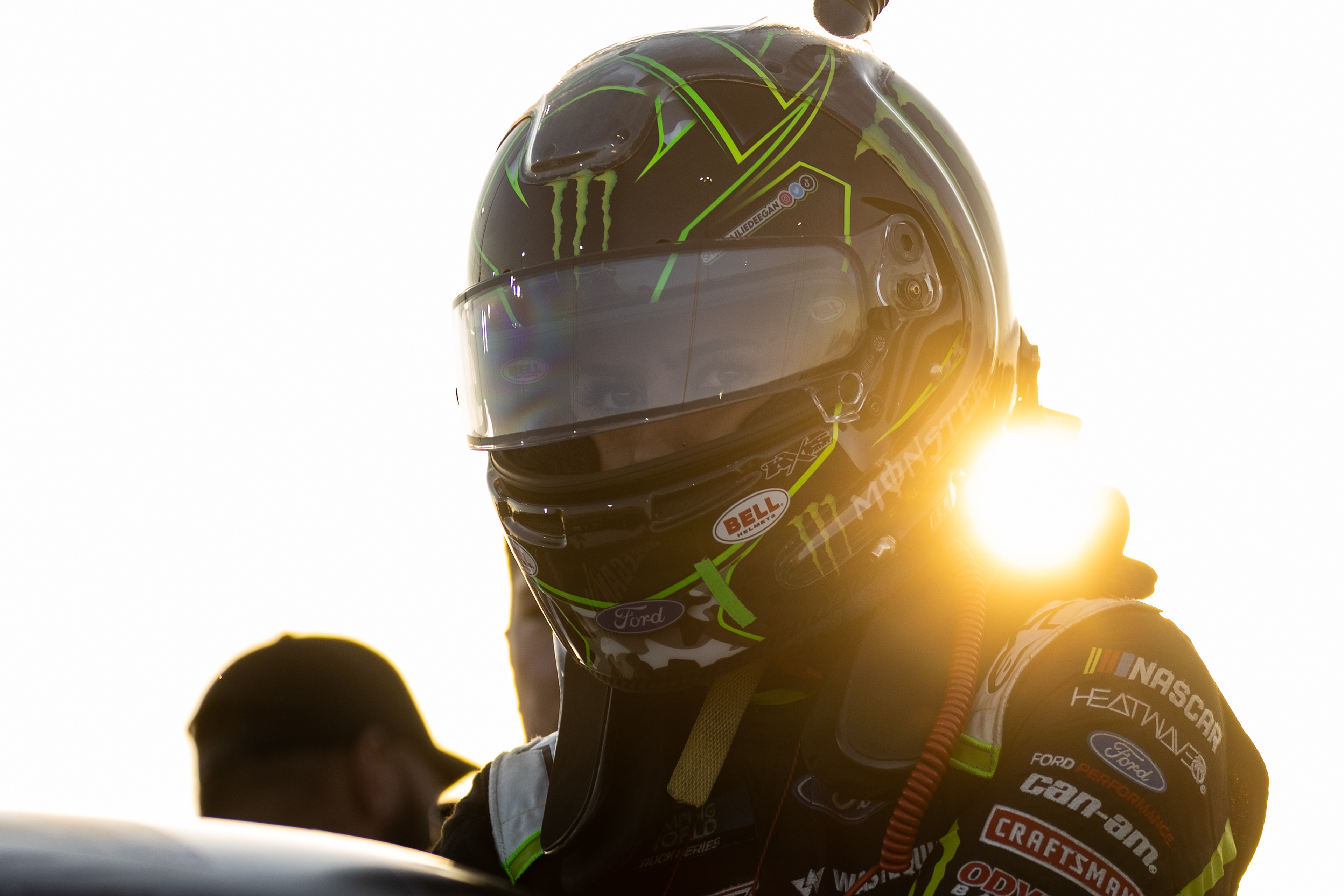 NASCAR Gander RV and Outdoors Truck Series driver Hailie Deegan (1) during the Clean Harbors 150 NASCAR Camping World Truck Series Race at Knoxville Raceway in Knoxville, Iowa on Saturday, June 18, 2022.
