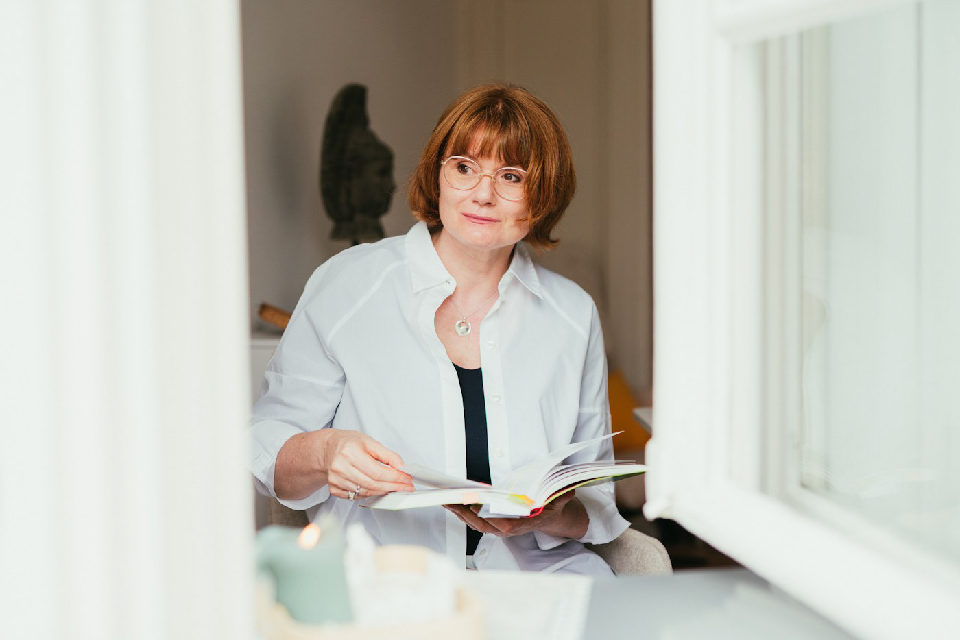 Portraits of Petra Segger, holistic health coach, captured during a branding session focused on her integrative approach to wellness—combining Qigong, nutrition, and stress management.