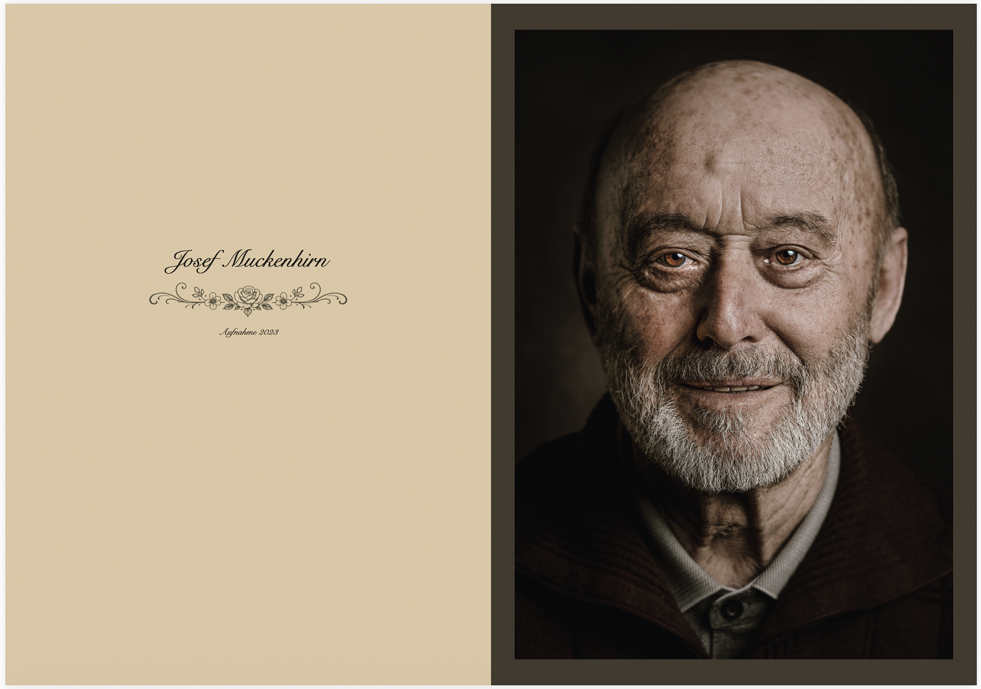 Bsp. Doppelseite eines Portraits