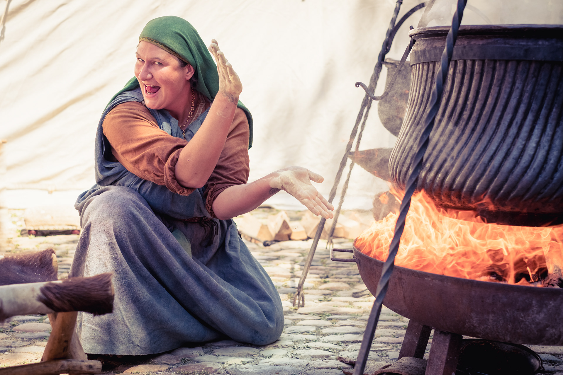 6) „Feuer und Flamme sein“