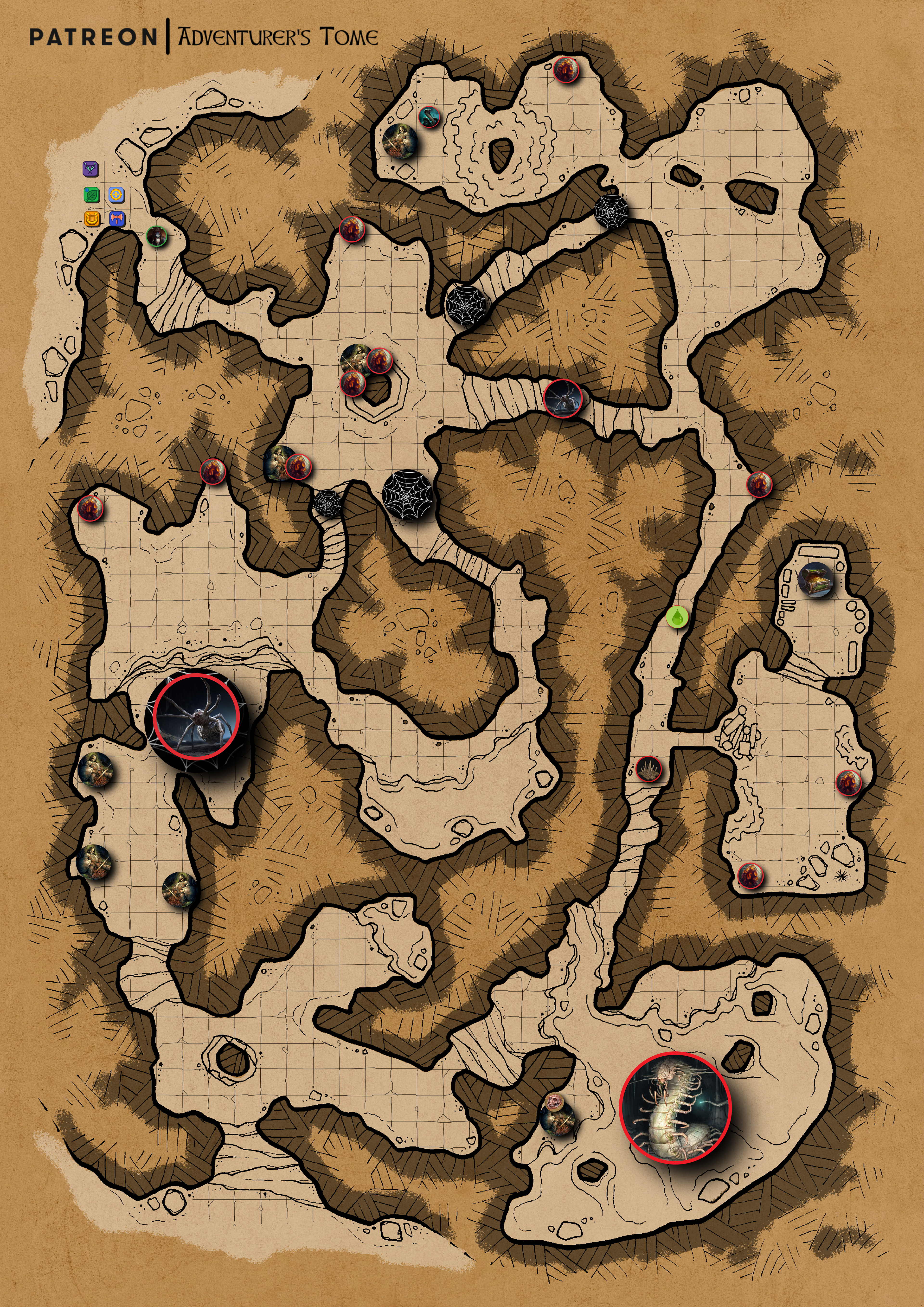 *Battle Map background credited to Adventurer's Tome on Patreon