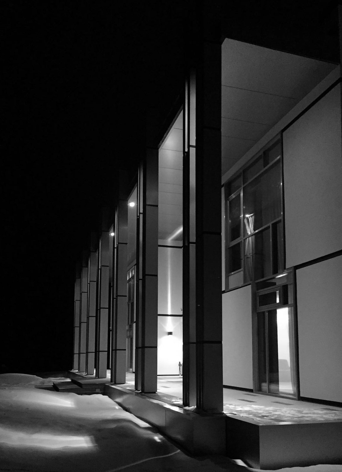 The porch at night