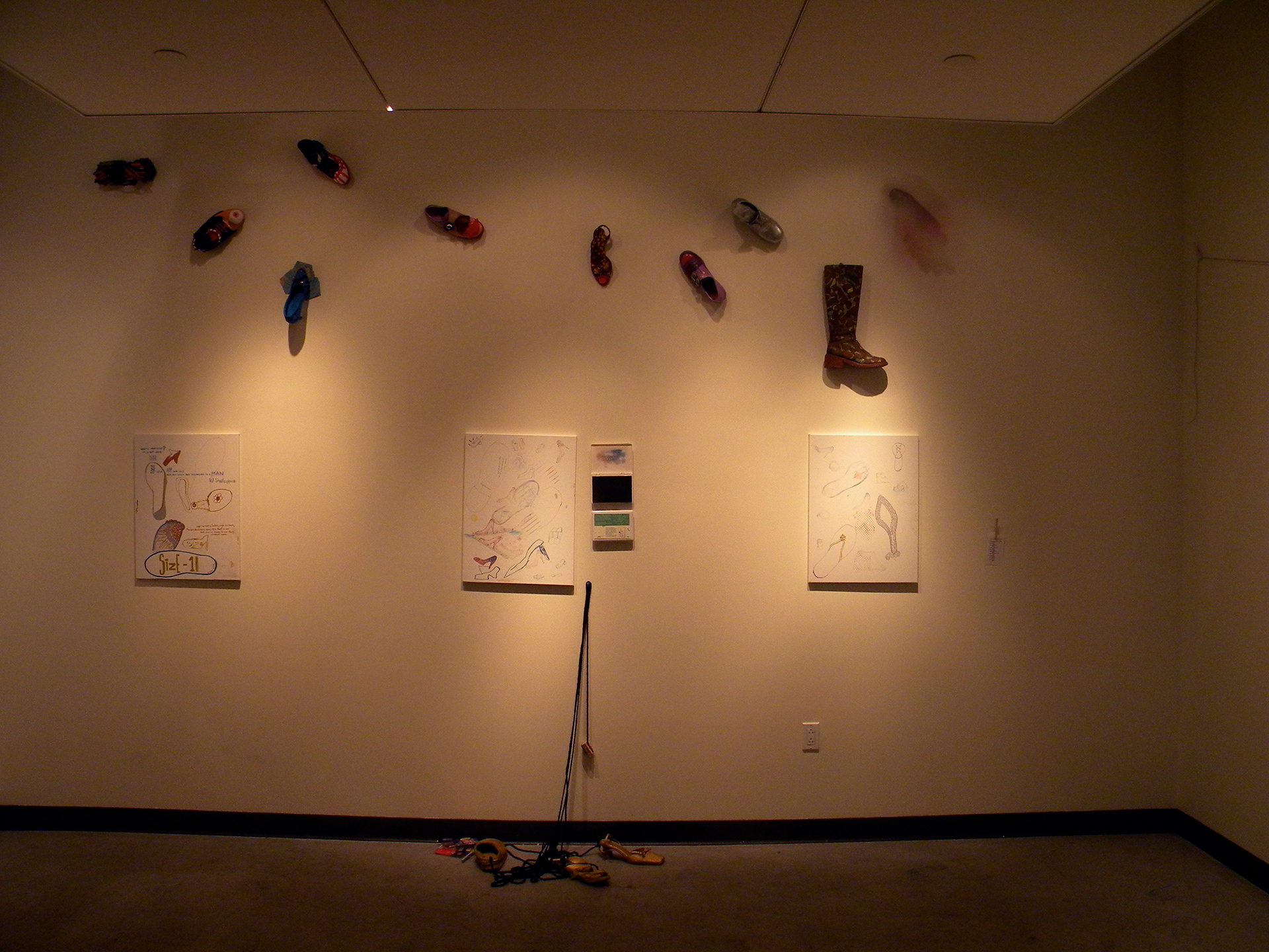 92 Y Tribeca Gallery- If Shoes Could Talk sculptures