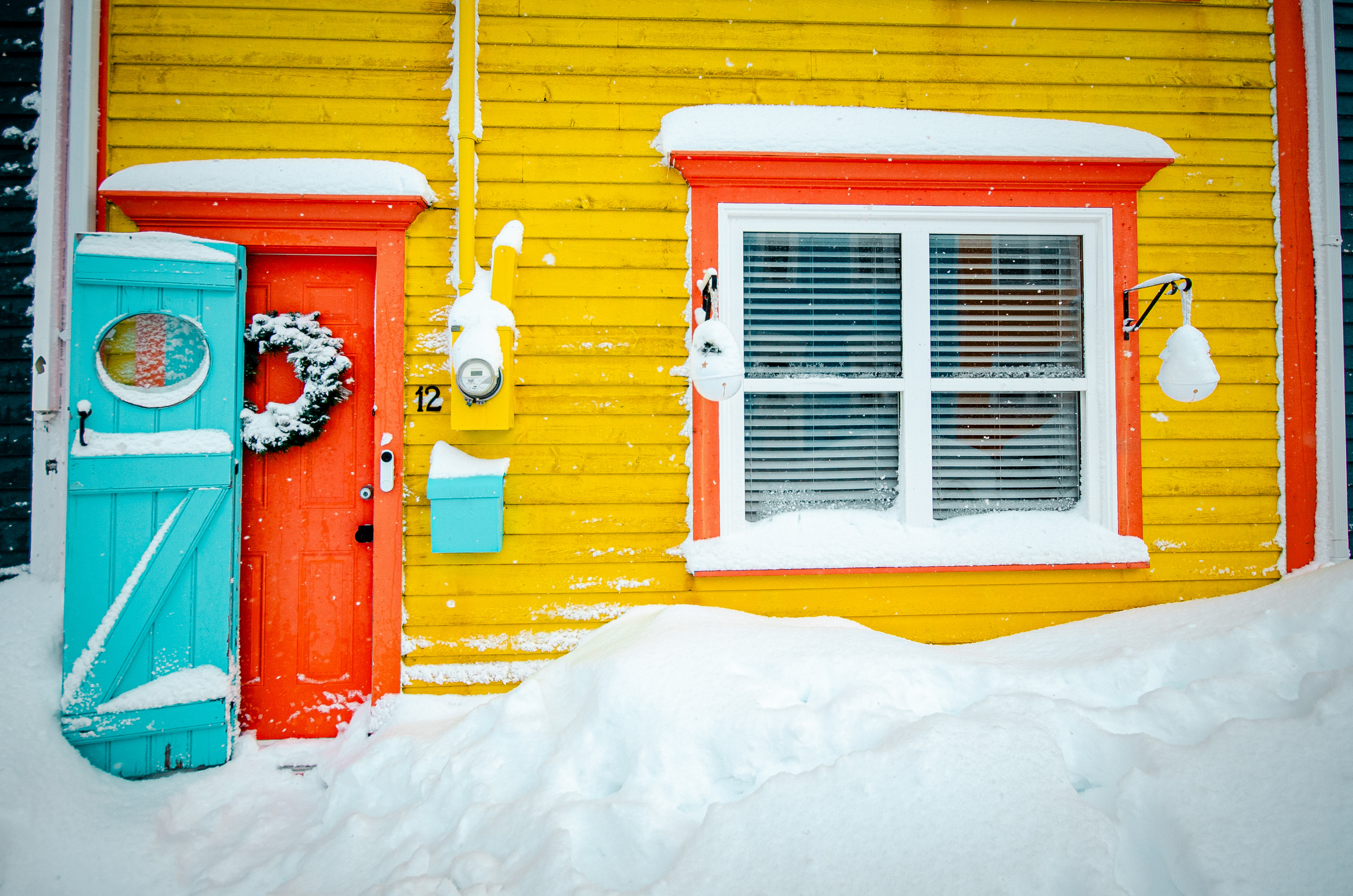 Colourful Row House, Downtown St. John's