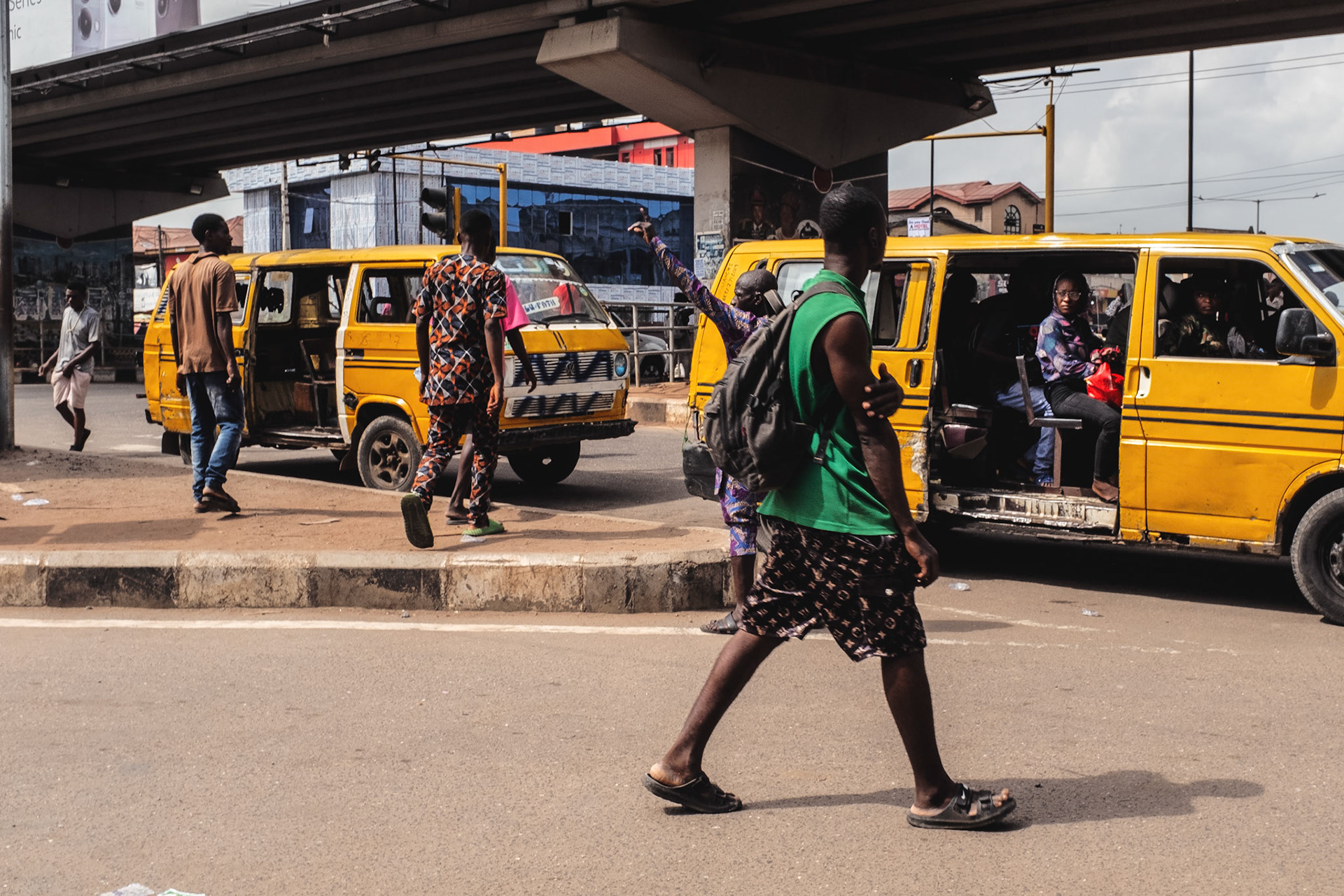 Two Danfo Buses, Lagos, Nigeria