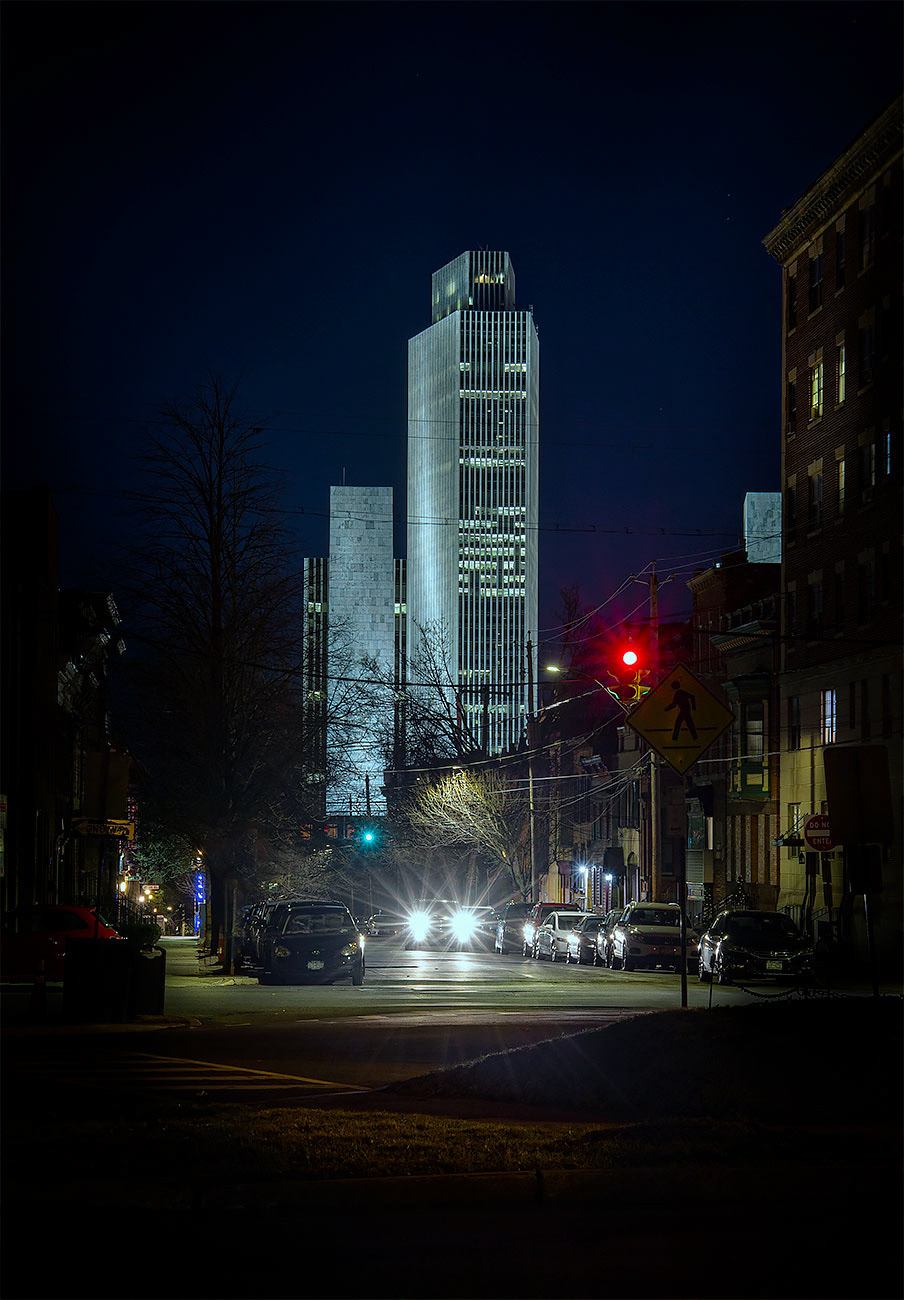 Corning Tower Rising Above The City