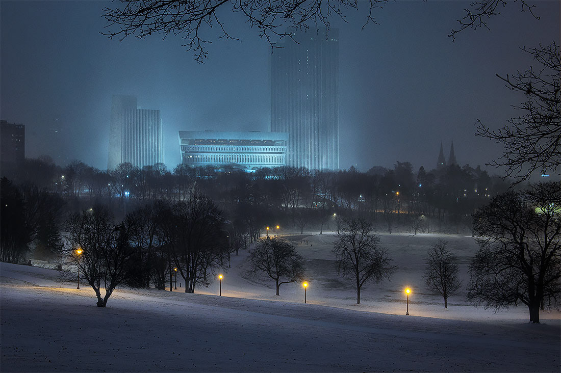 Snowy Eve at Lincoln Park
