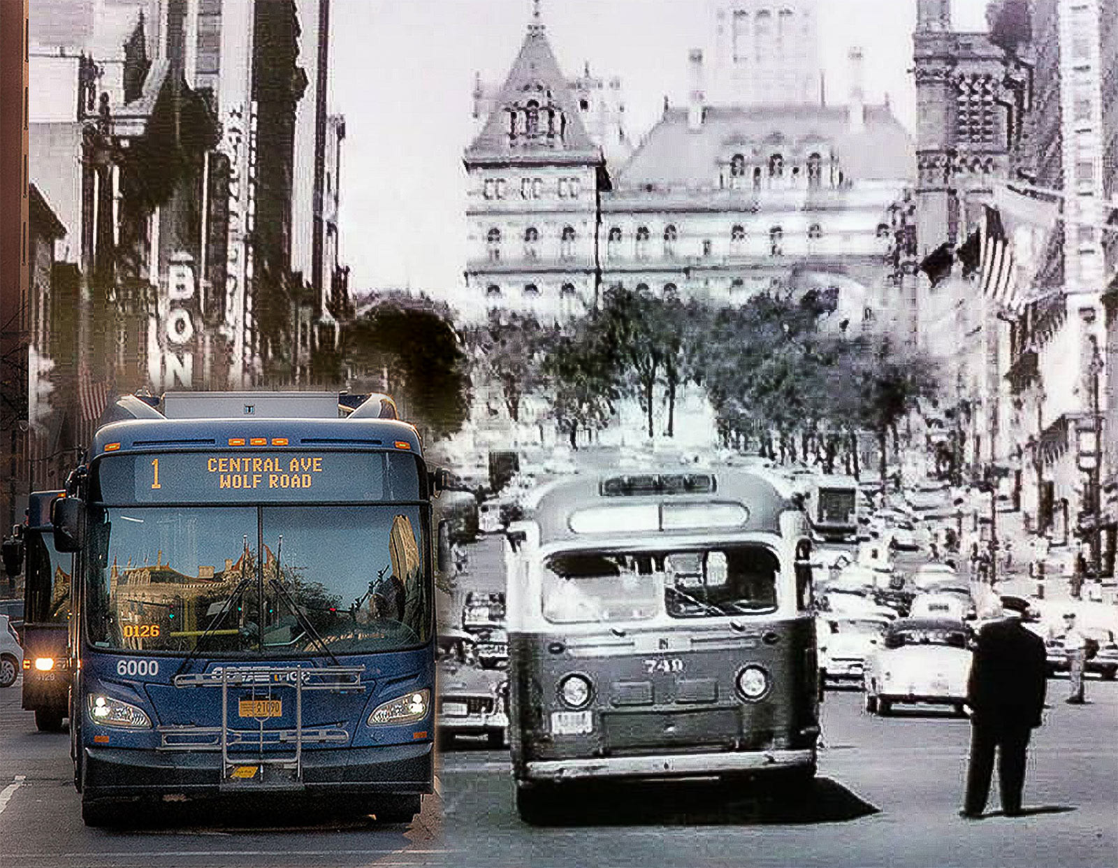Albany Buses, Then & Now