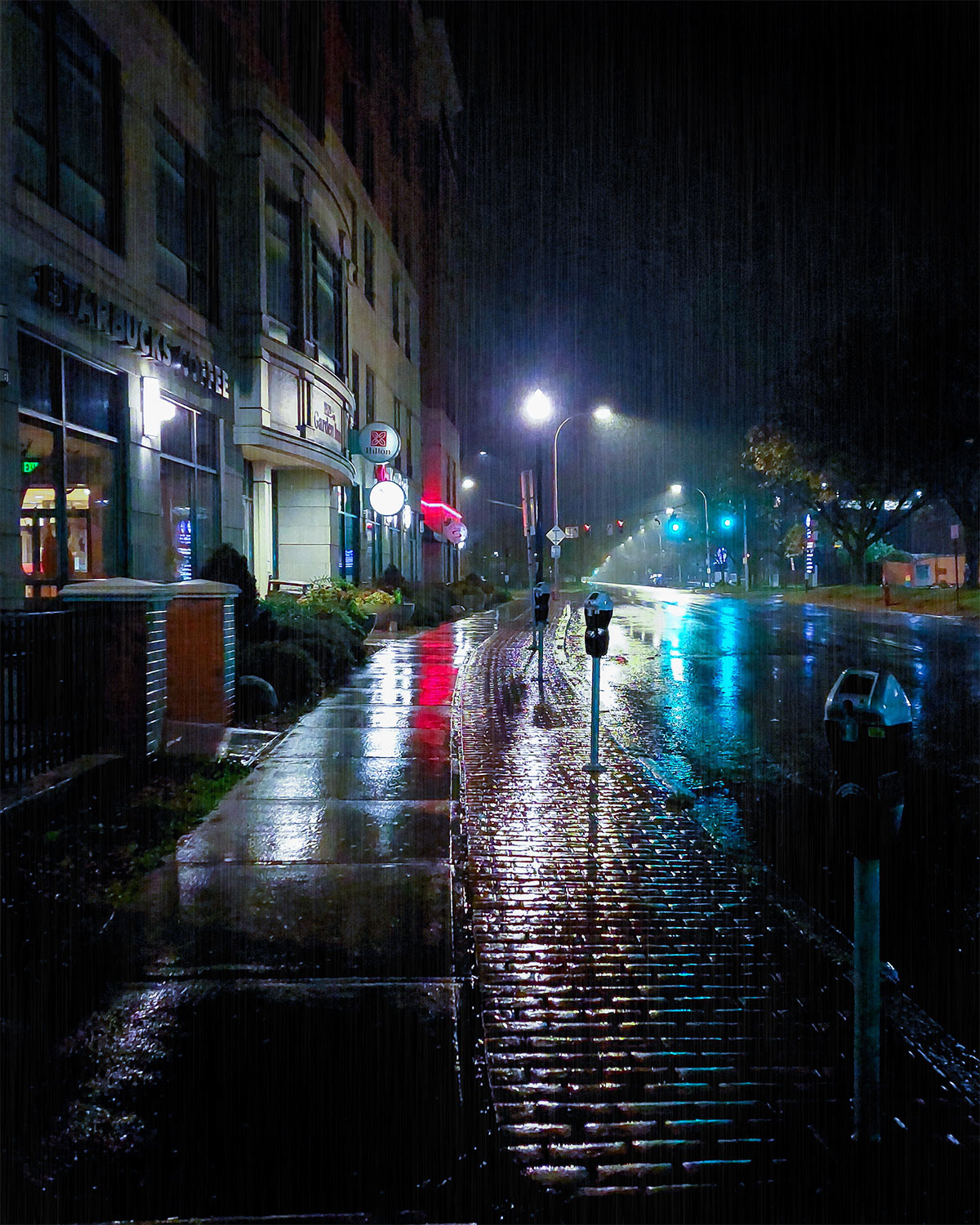 Wet City Streets