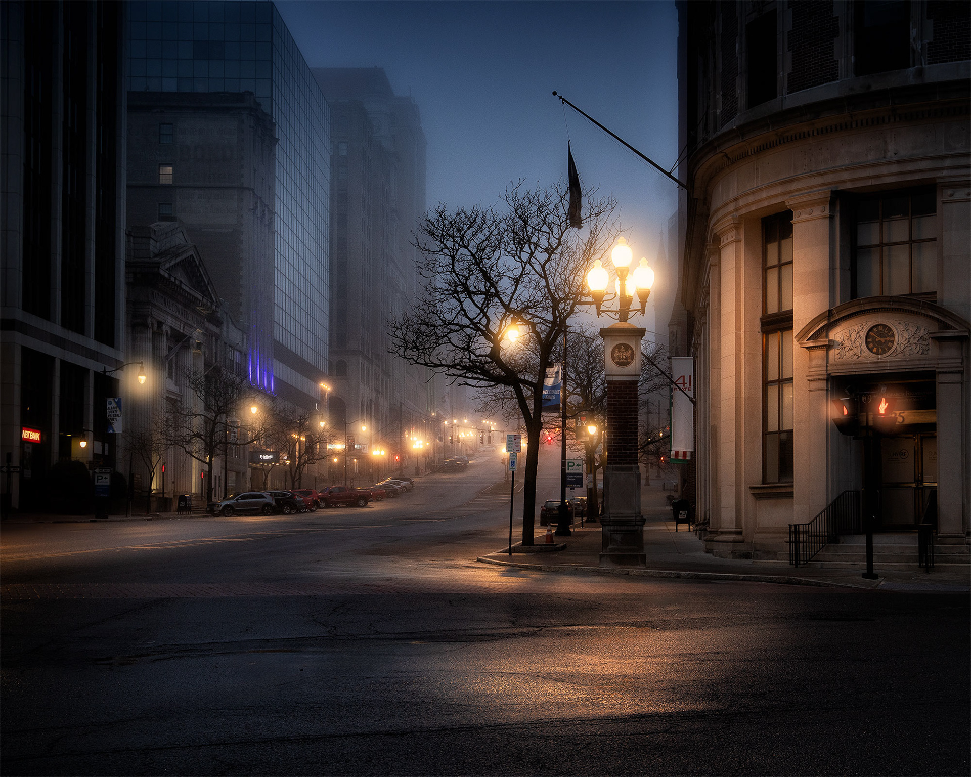 A Foggy Morning I Downtown Albany