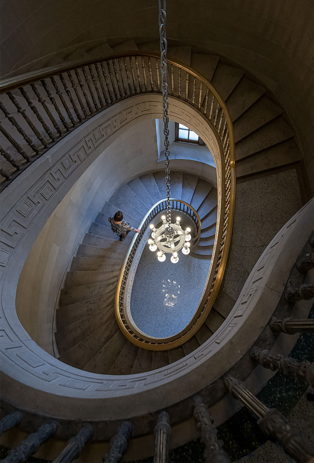 Decorative Spiral Staircase at NYSDOE Building