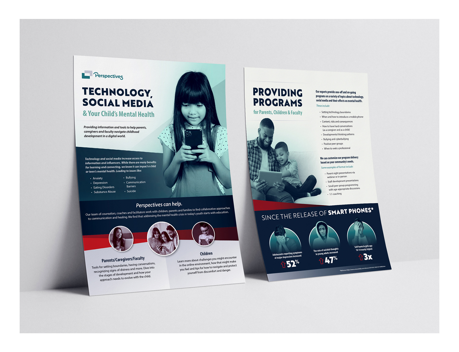 Perspectives Rebrand + Work Sample
