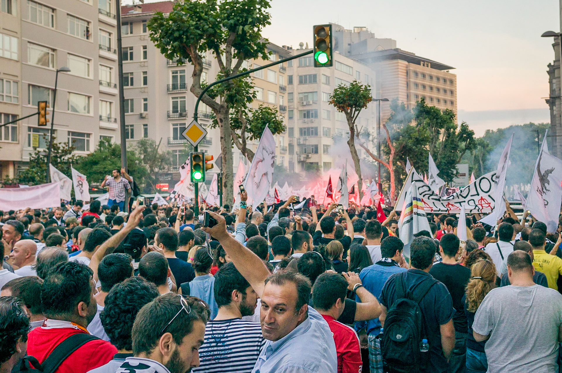 Marching to Taksim Square