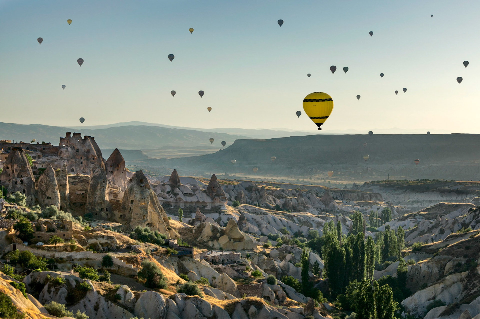Balloon Fleet Over Cappadocia
