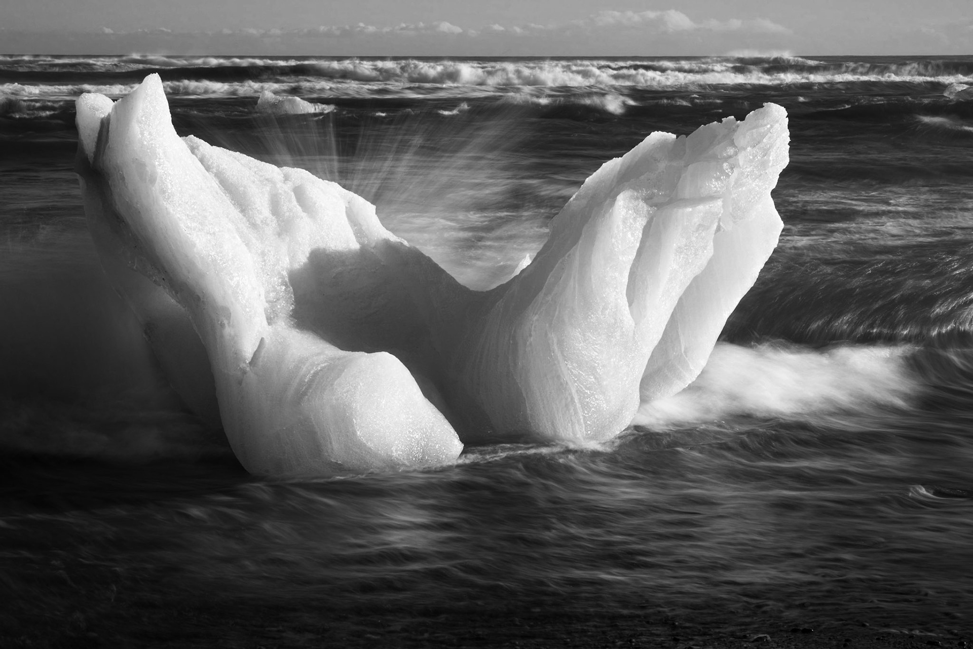 Iceberg in the Surf (Iceland)