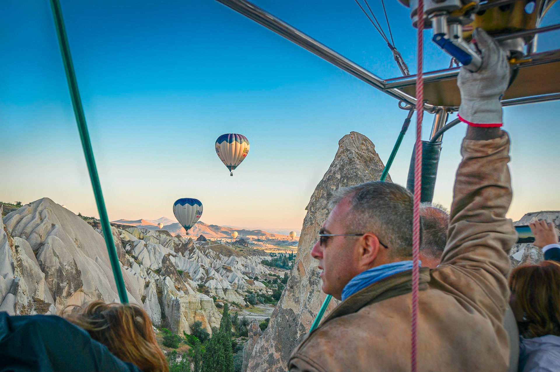 Piloting over Cappadocia