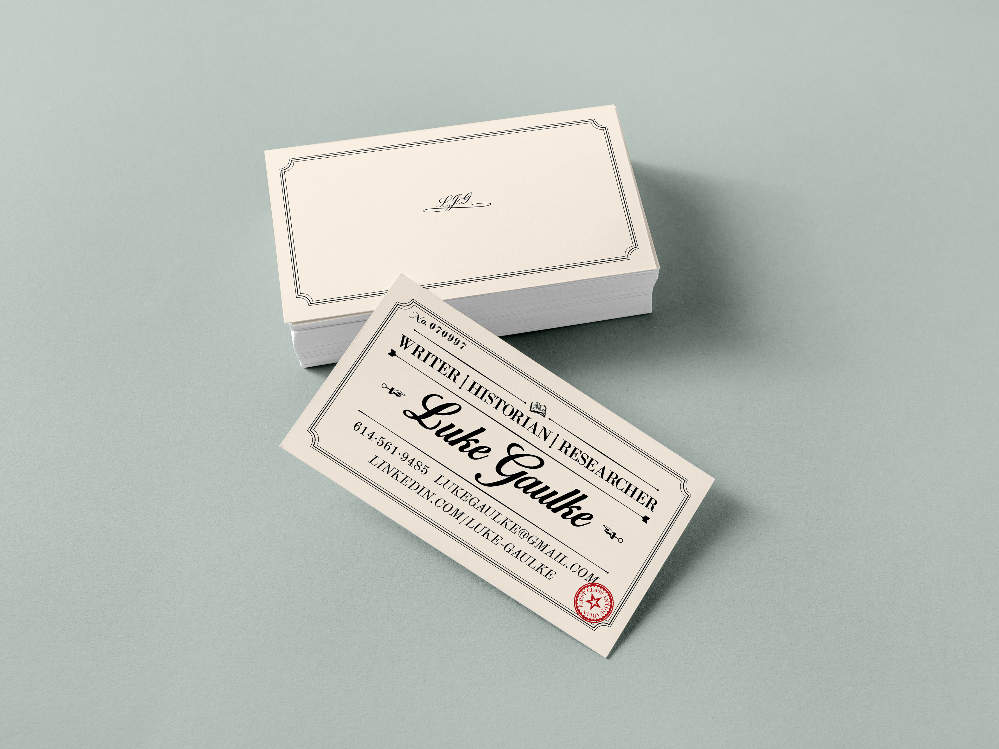 Business card design / mockup