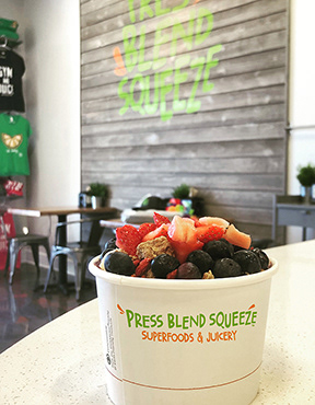 Juice Bar Hand Painted Mural