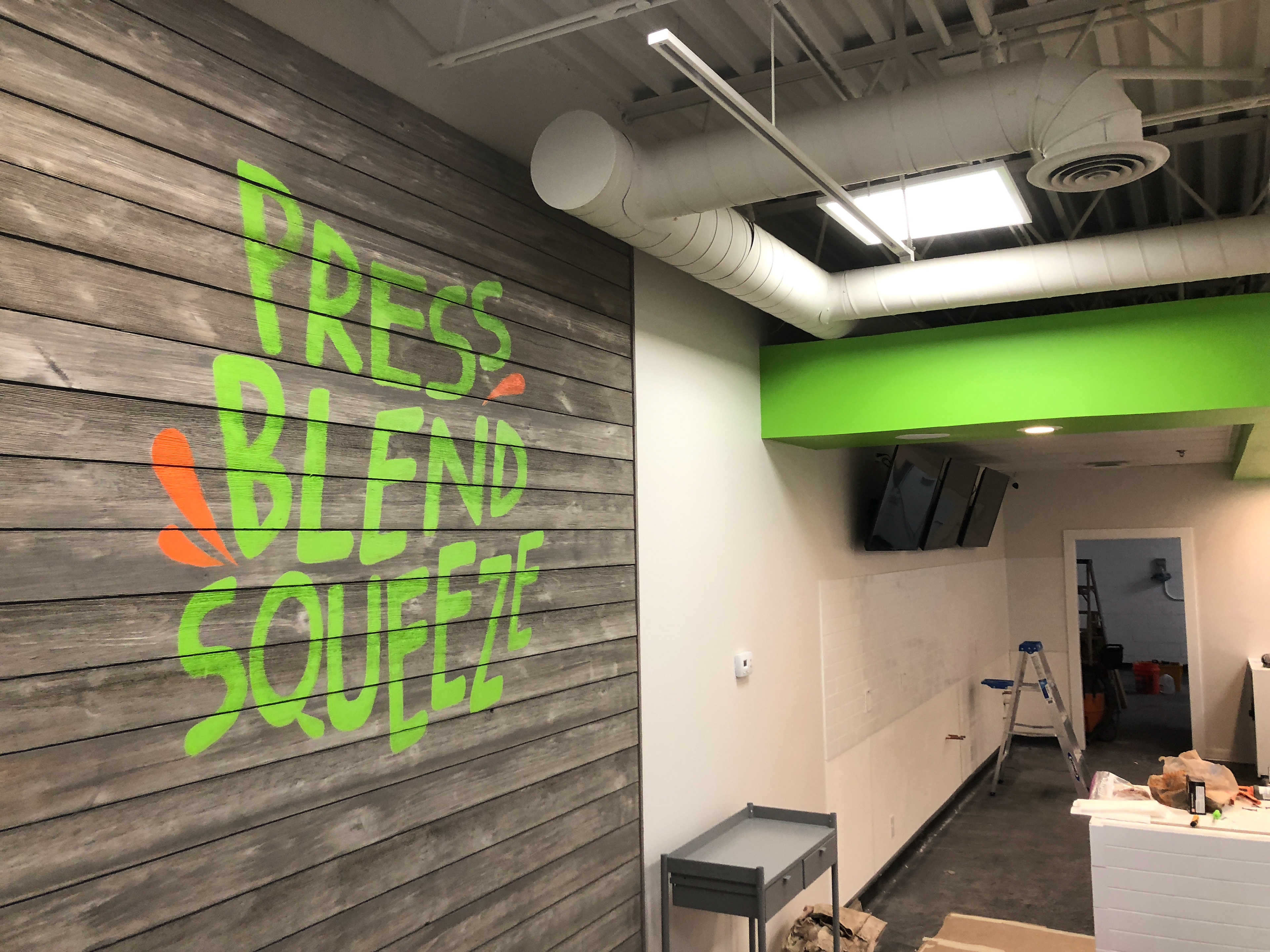 Hand Painted Logo on Ship Lathe - Atlanta