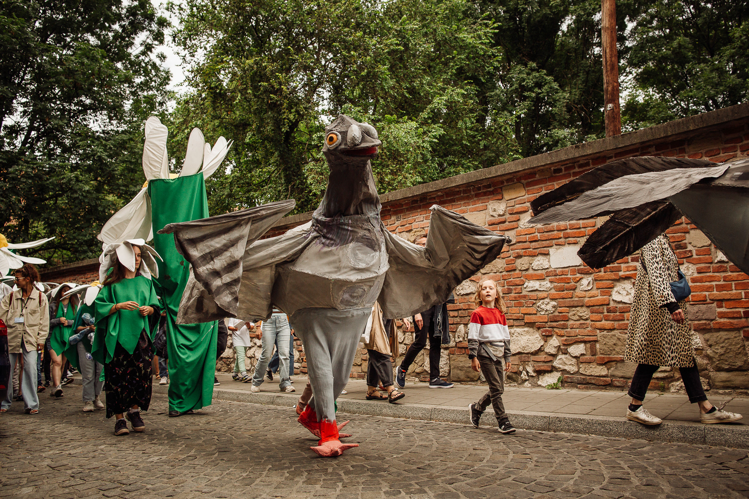 Performance uliczny - Stefanie Oberhoff i Snuff Puppets, 31st Jewish Culture Festival in Krakow 2022