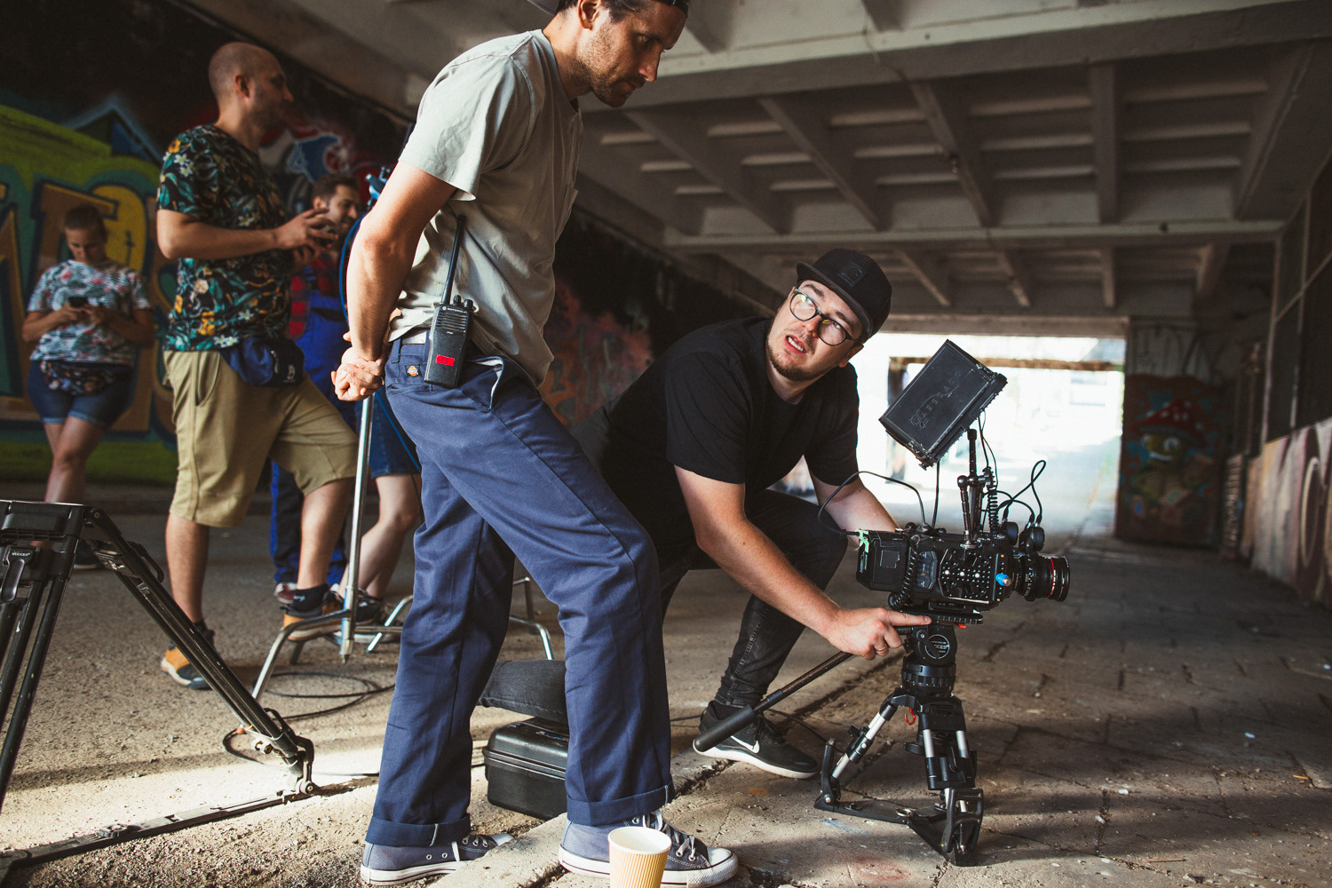 Plan zdjęciowy do teledysku reż. J. Tracz, E. Łapczyńska - Papaya Young Directors