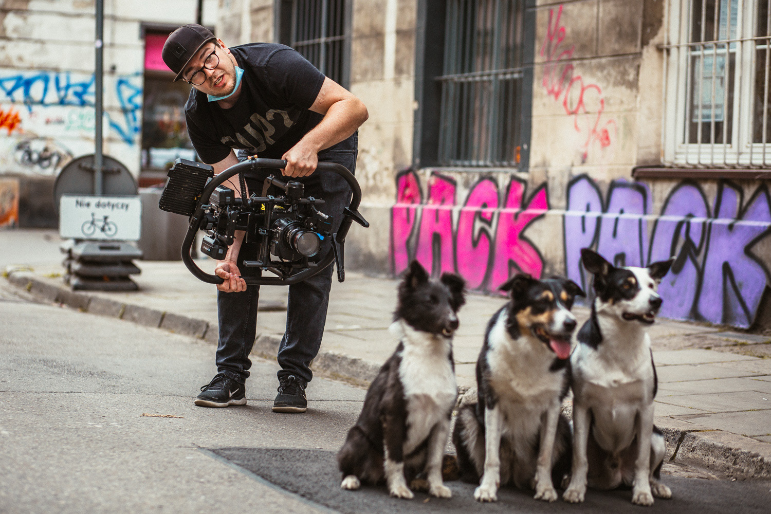 Plan zdjęciowy do teledysku reż. J. Tracz, E. Łapczyńska - Papaya Young Directors