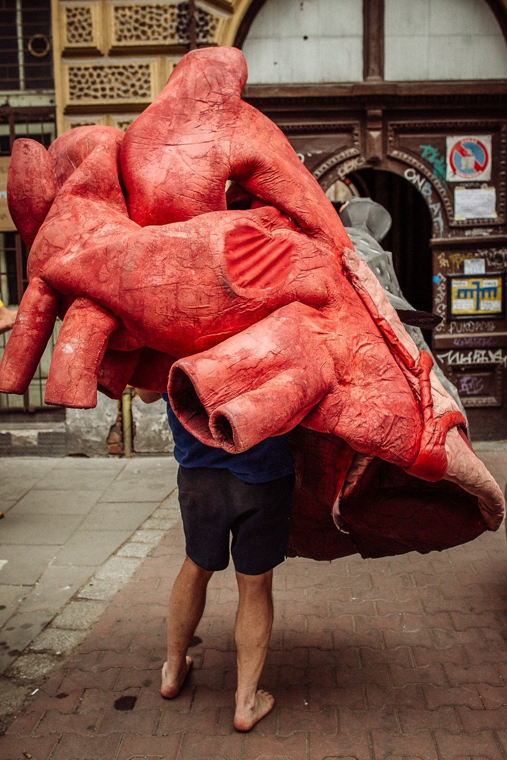 Performance uliczny - Stefanie Oberhoff i Snuff Puppets, 31st Jewish Culture Festival in Krakow 2022