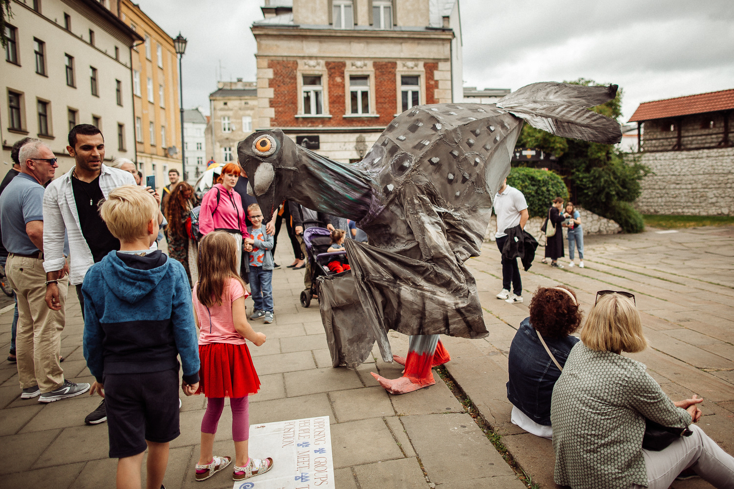 Performance uliczny - Stefanie Oberhoff i Snuff Puppets, 31st Jewish Culture Festival in Krakow 2022