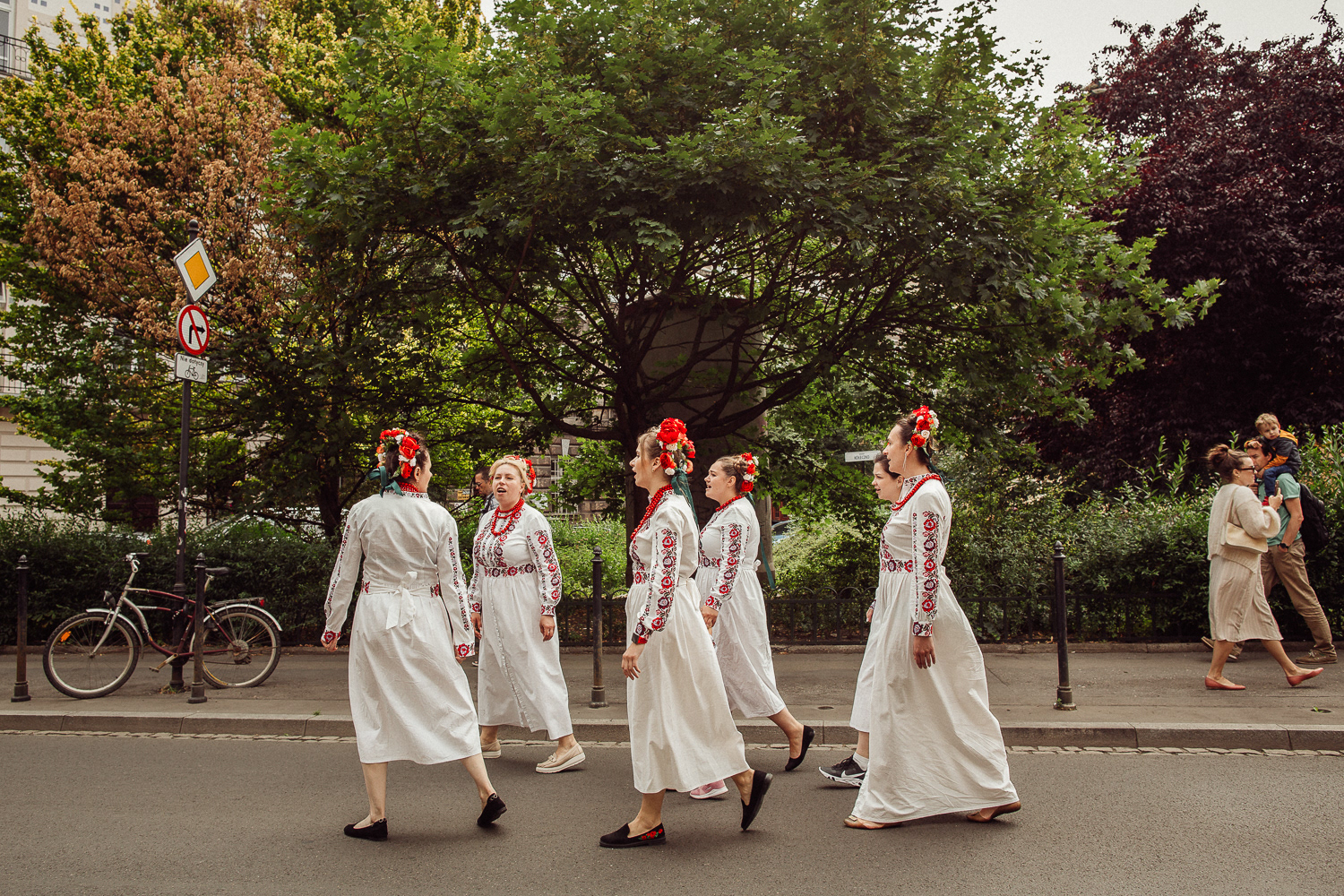 Performance uliczny - Stefanie Oberhoff i Snuff Puppets, 31st Jewish Culture Festival in Krakow 2022