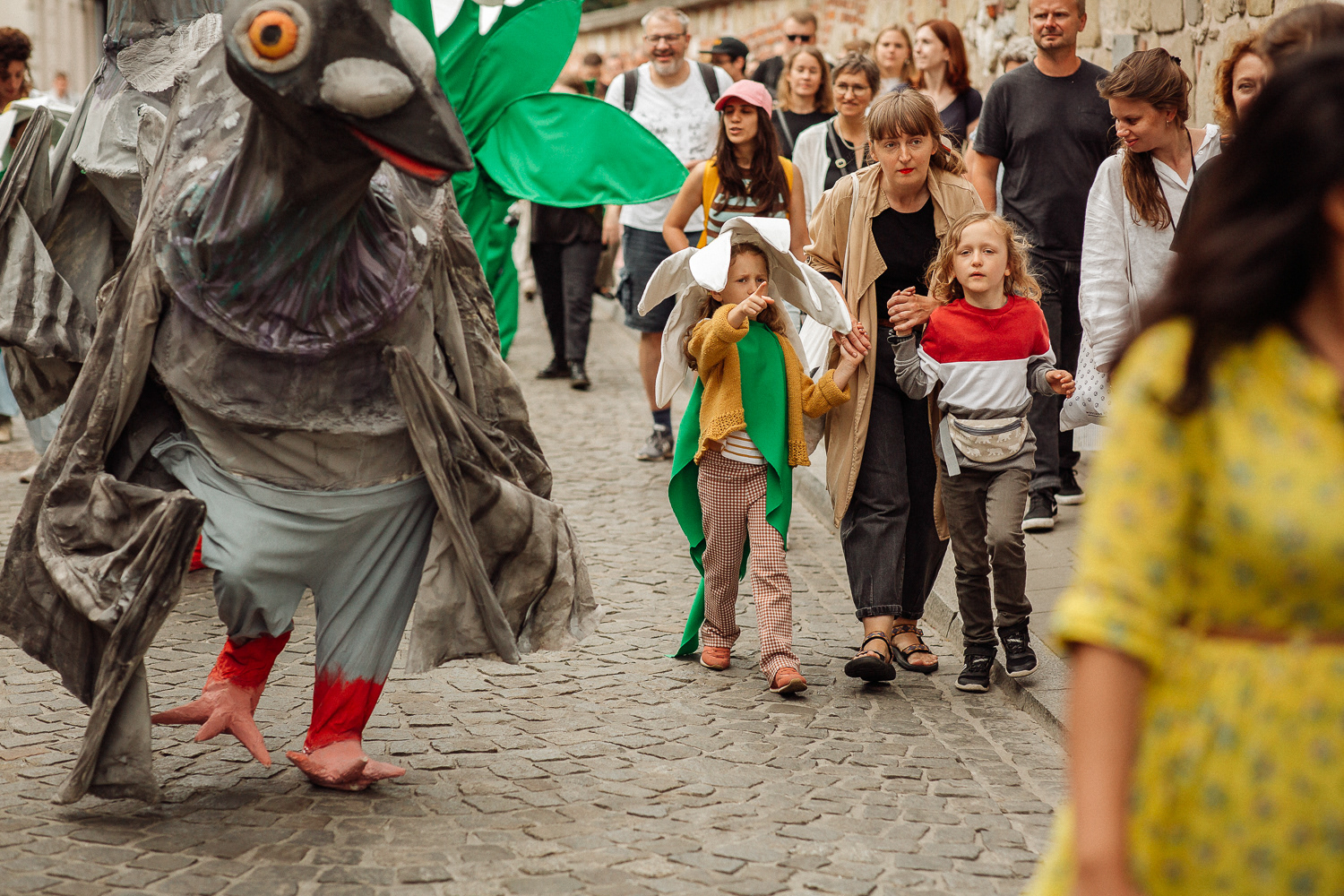 Performance uliczny - Stefanie Oberhoff i Snuff Puppets, 31st Jewish Culture Festival in Krakow 2022