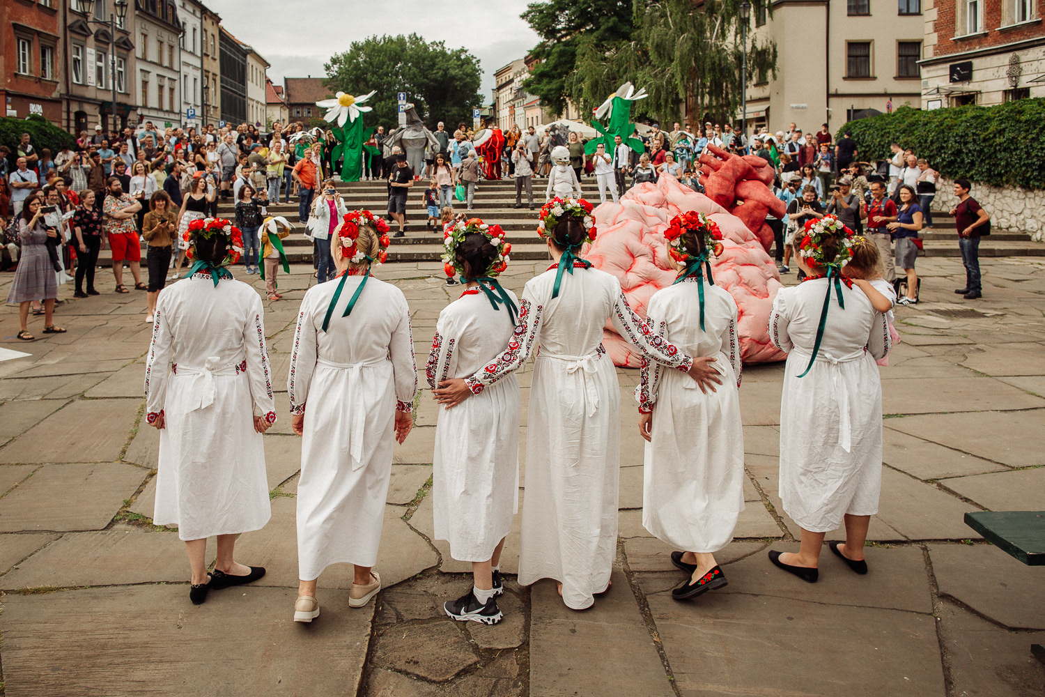 Performance uliczny - Stefanie Oberhoff i Snuff Puppets, 31st Jewish Culture Festival in Krakow 2022