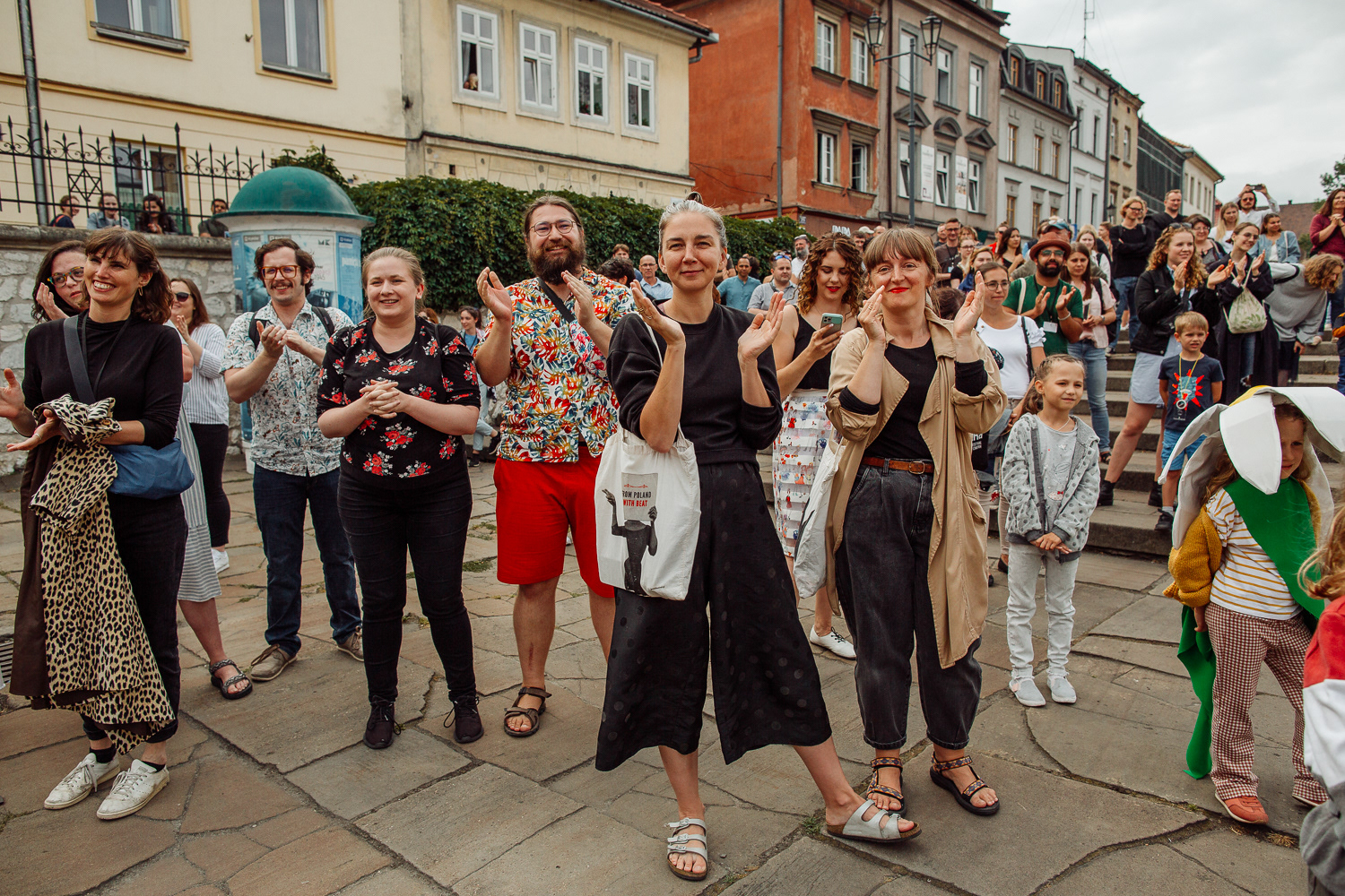 Performance uliczny - Stefanie Oberhoff i Snuff Puppets, 31st Jewish Culture Festival in Krakow 2022
