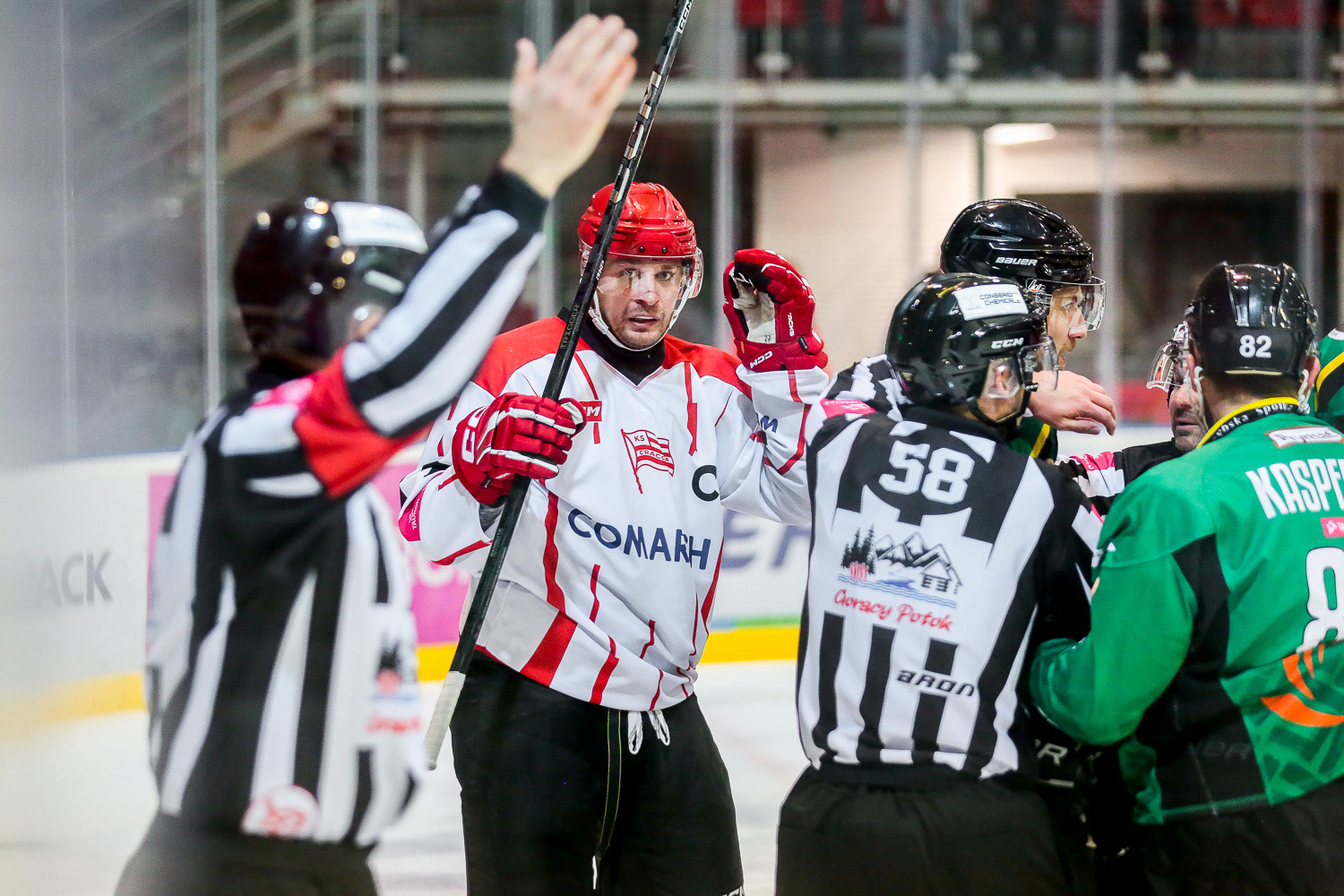 COMARCH Cracovia - JKH GKS Jastrzębie, Polska Hokej Liga sezon 2024/25