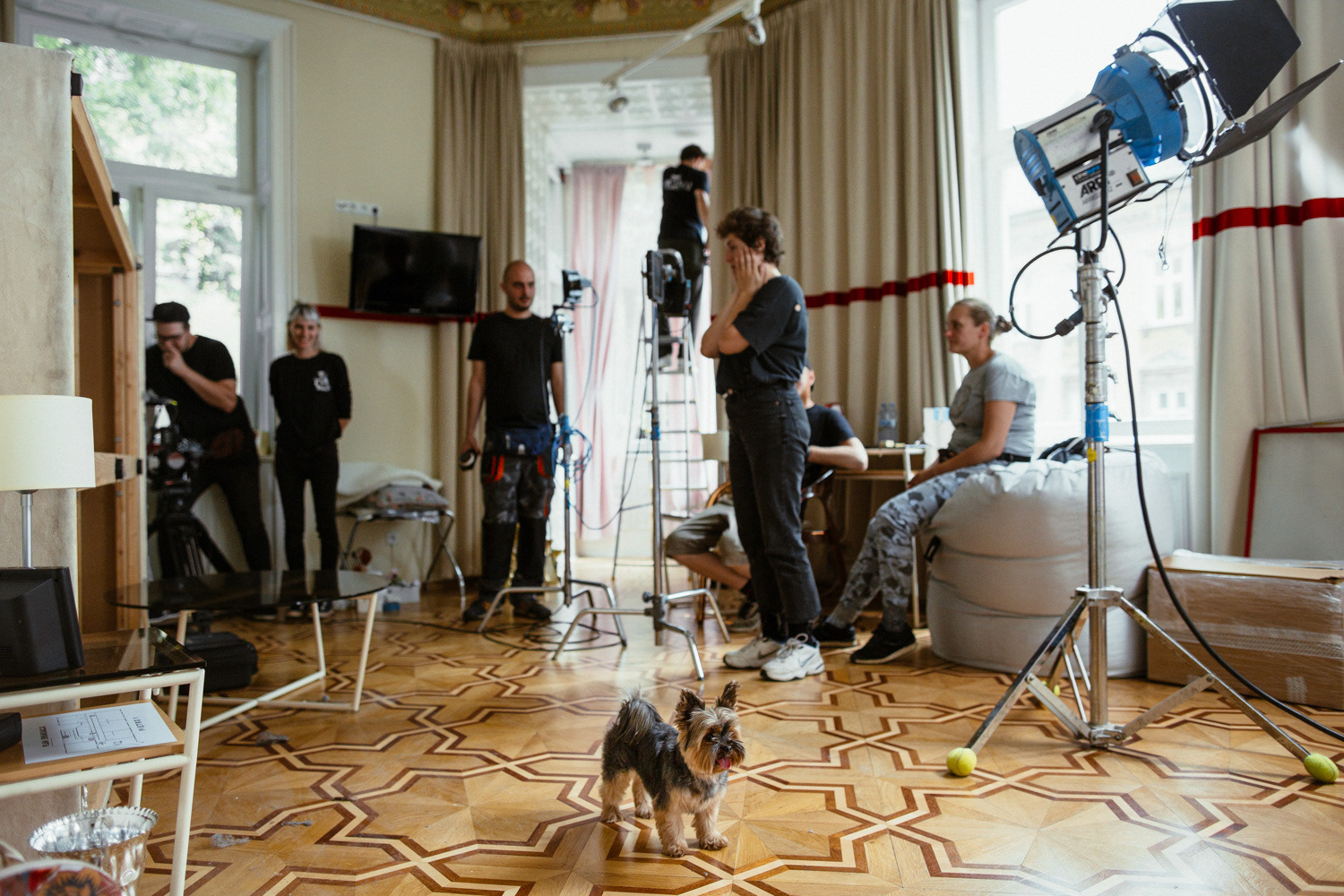 Plan zdjęciowy do teledysku reż. J. Tracz, E. Łapczyńska - Papaya Young Directors