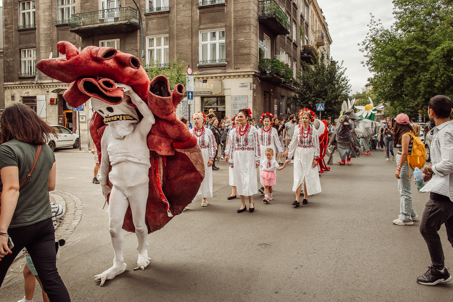 Performance uliczny - Stefanie Oberhoff i Snuff Puppets, 31st Jewish Culture Festival in Krakow 2022