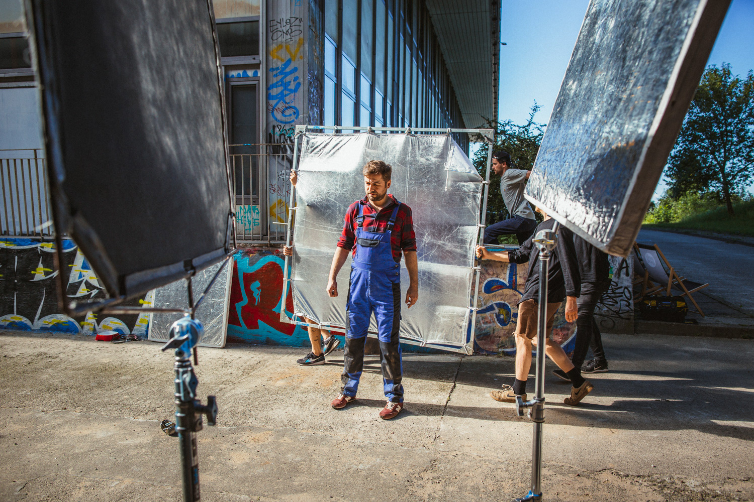 Plan zdjęciowy do teledysku reż. J. Tracz, E. Łapczyńska - Papaya Young Directors